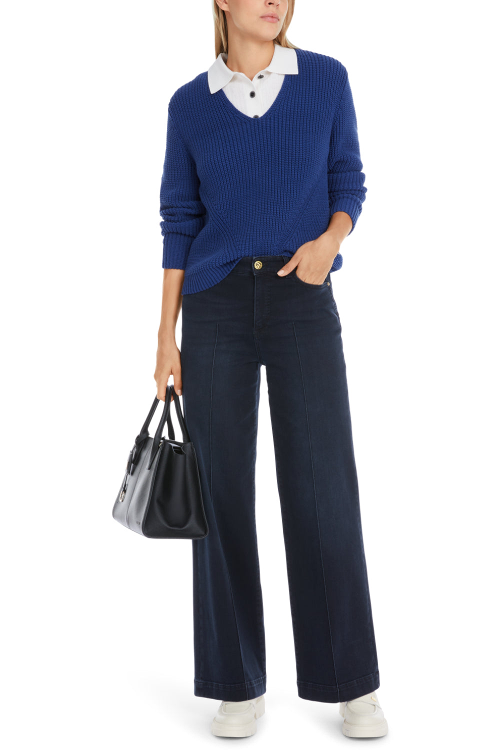 Pullover-Strick & Pullover-Marc Cain-OUTLET-34-deep royal blue-ARCHIVIST-ARCHIVE-SALE