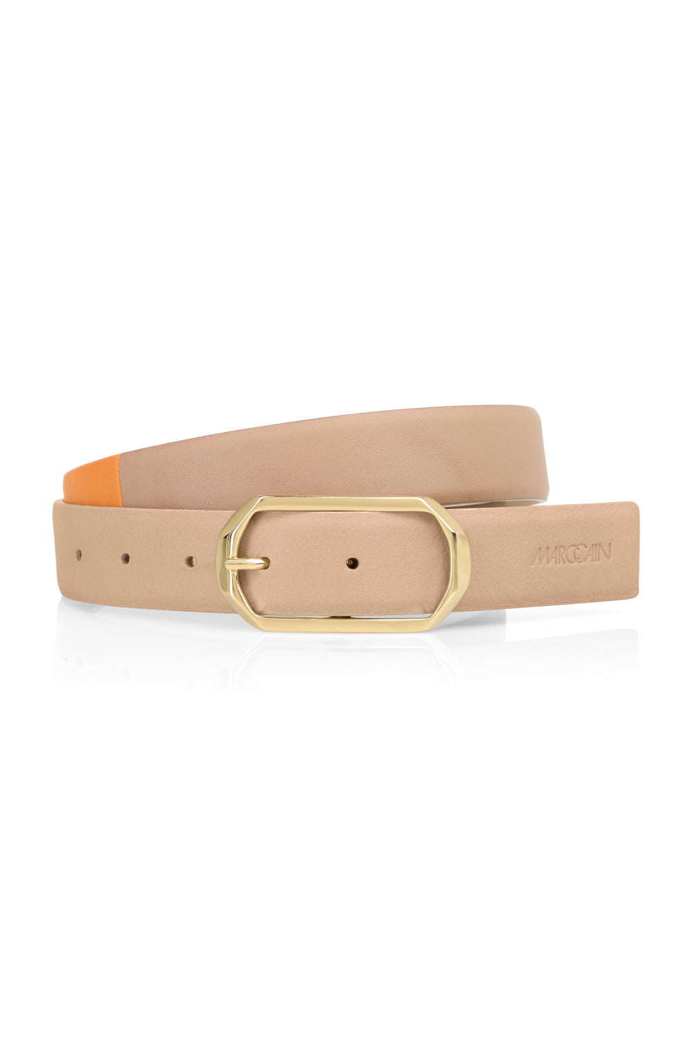 Gürtel-Accessoires-Marc Cain-OUTLET-N1-bright pumpkin-ARCHIVIST-ARCHIVE-SALE