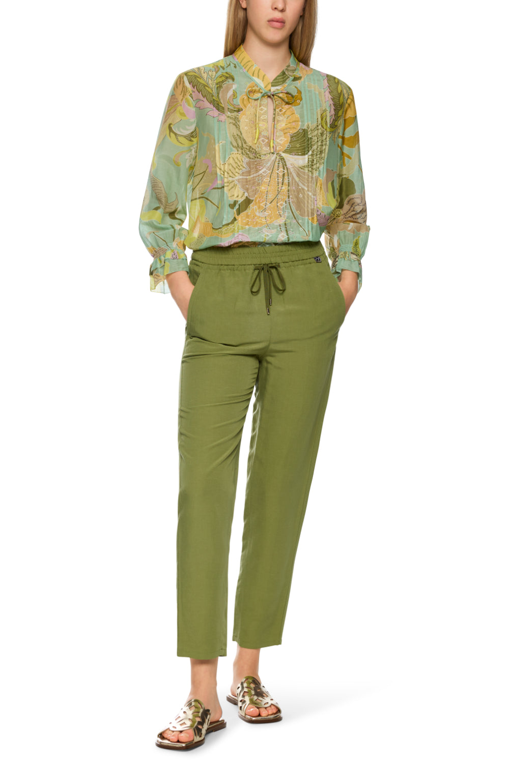 Hose RHODOS-Hosen-Marc Cain-OUTLET-34-soft orient green-ARCHIVIST-ARCHIVE-SALE