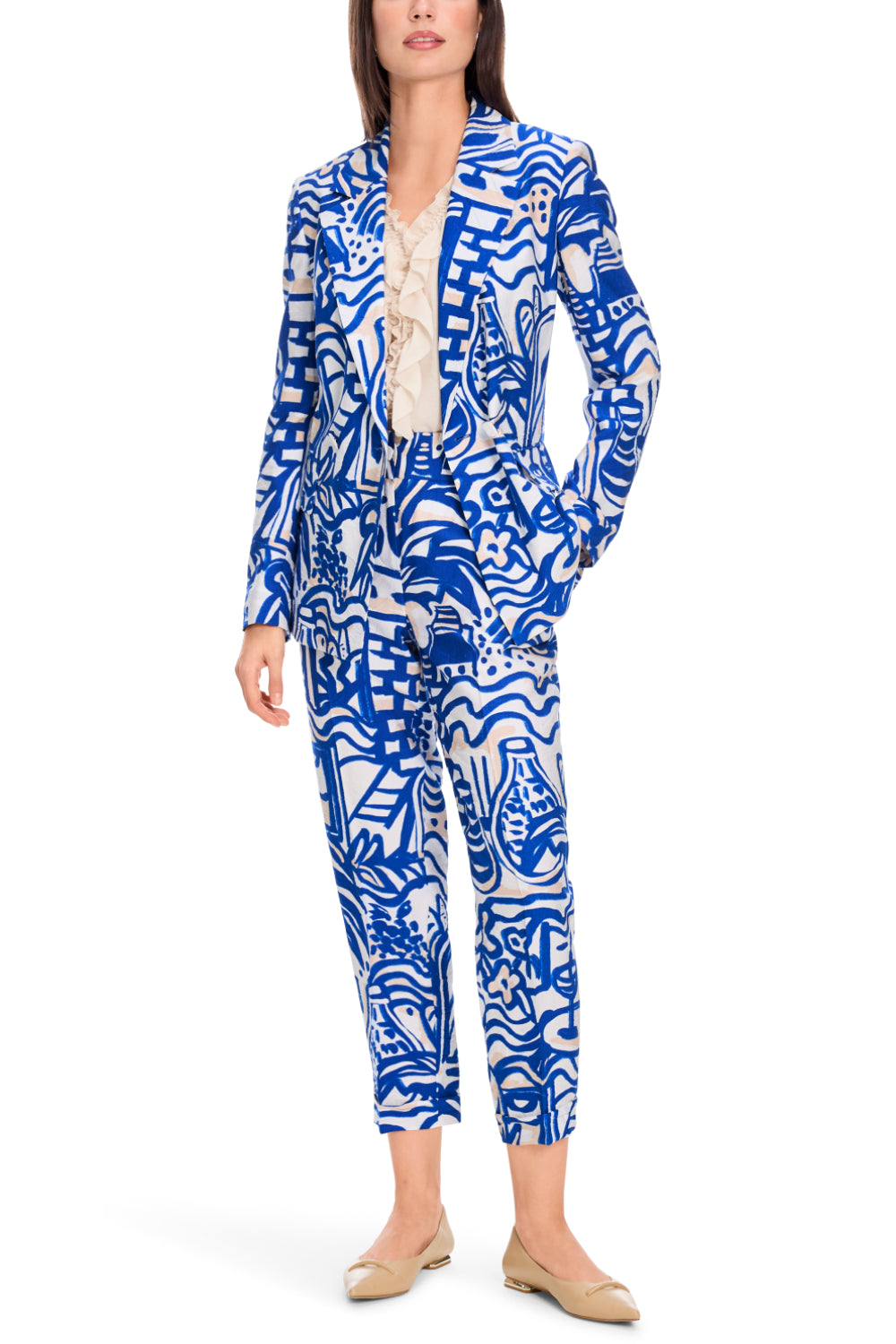 Blazer-Jacken & Mäntel-Marc Cain-OUTLET-34-gentian-ARCHIVIST-ARCHIVE-SALE