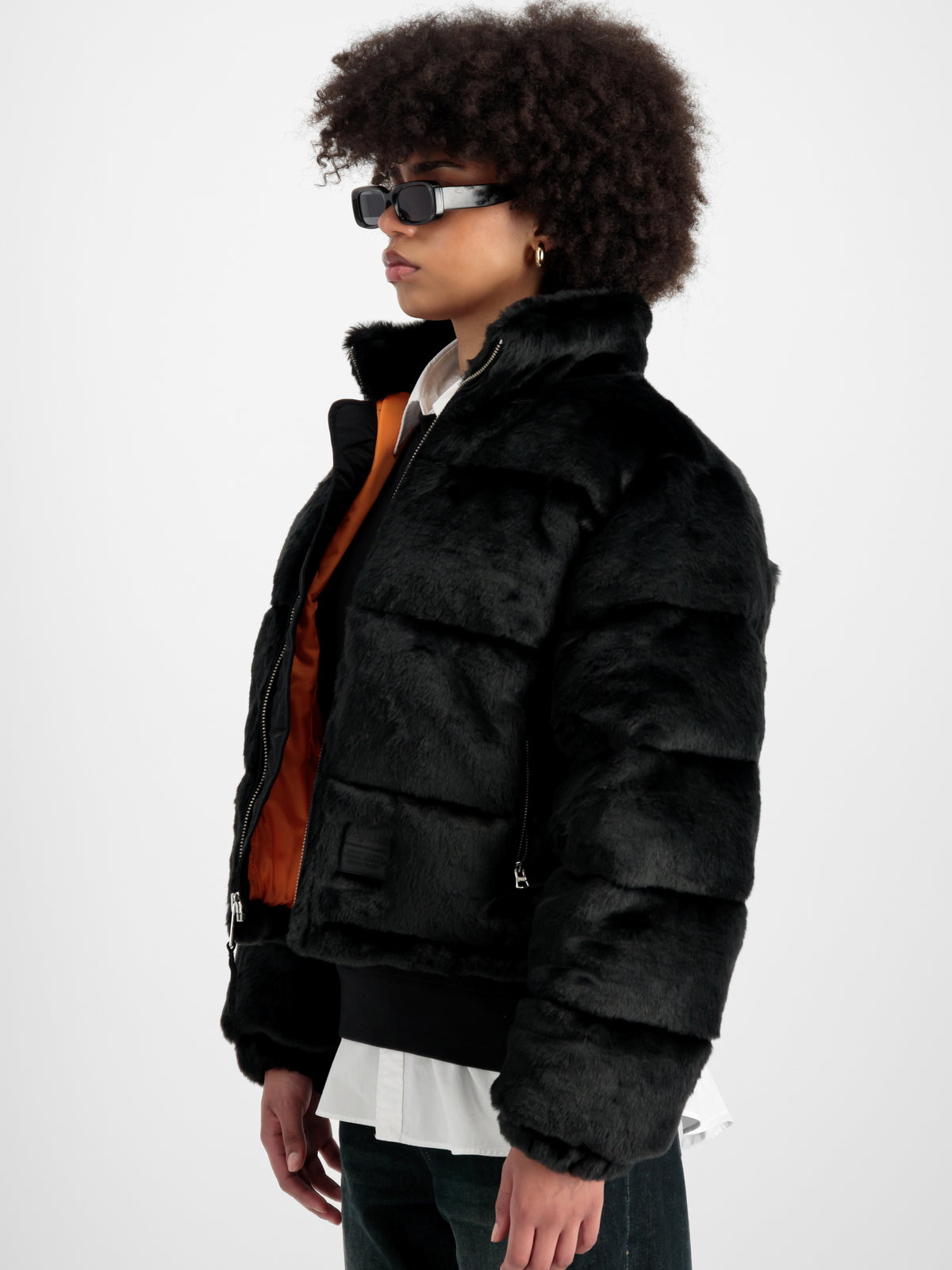 Fur Puffer Winter Jacket Women