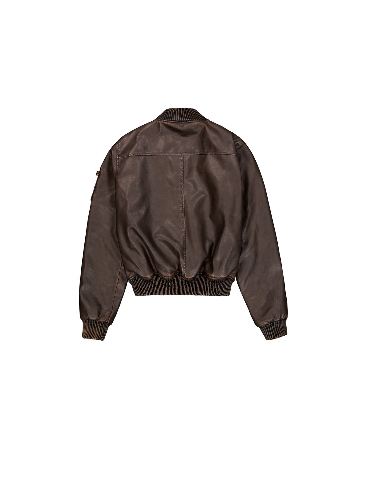 MA-1 Faux Leather Vintage Bomber Jacket Women
