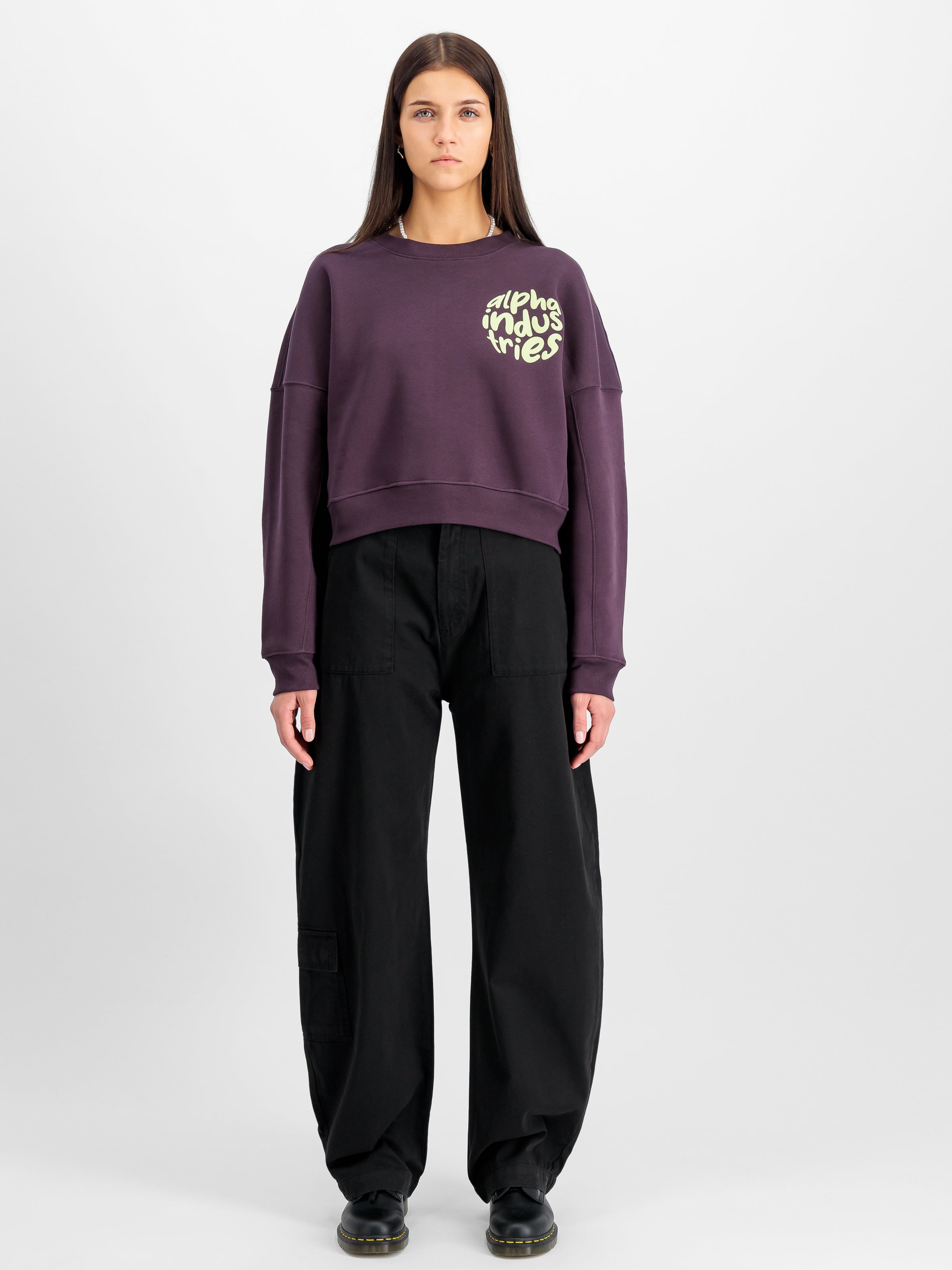 Logo Sweatshirt Women-Strick & Pullover-Alpha Industries-OUTLET-ARCHIVIST-ARCHIVE-SALE