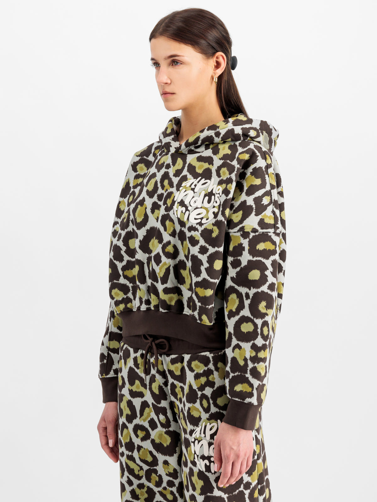 Logo Camo Oversized Hoodie Women