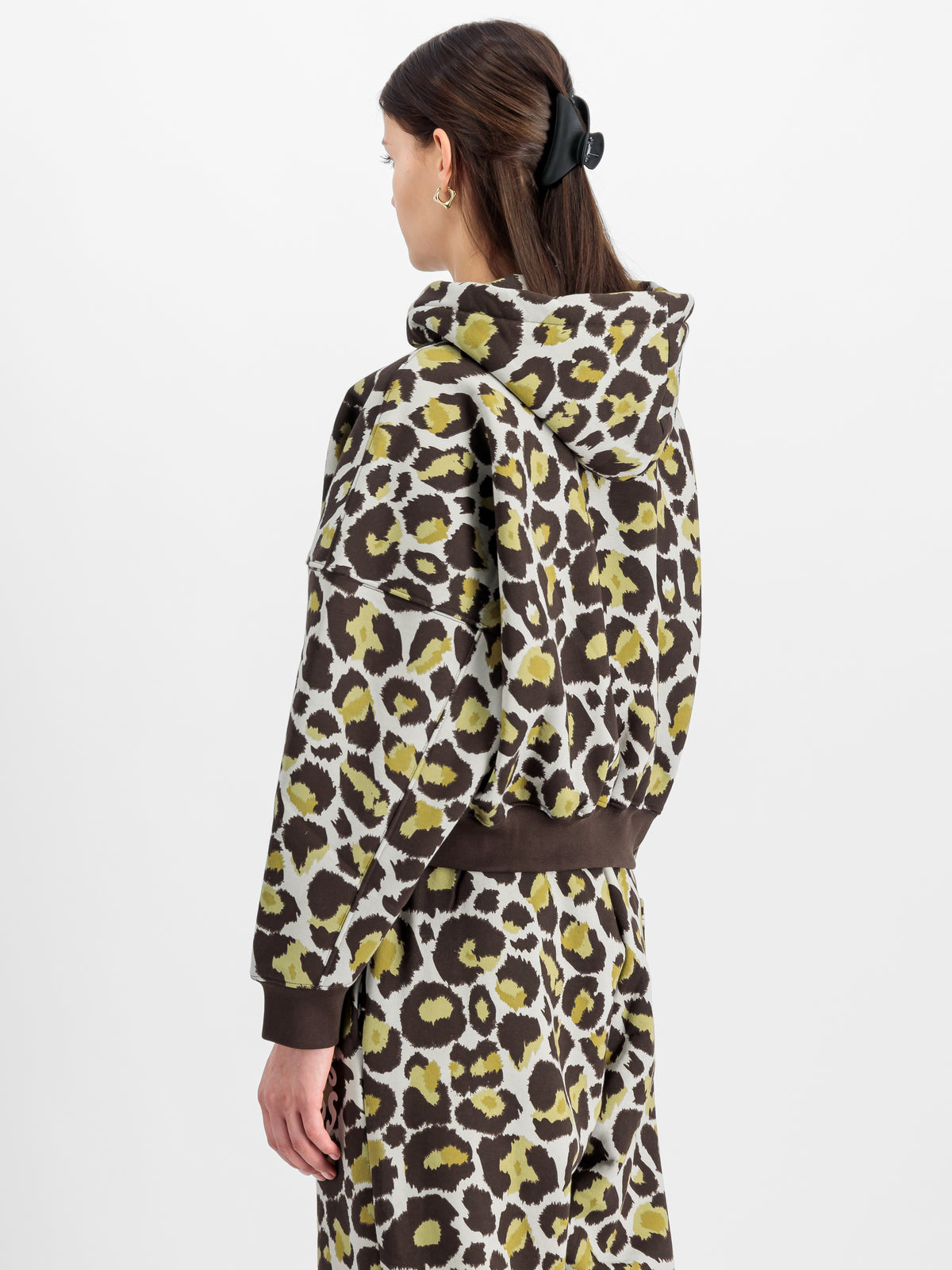 Logo Camo Oversized Hoodie Women