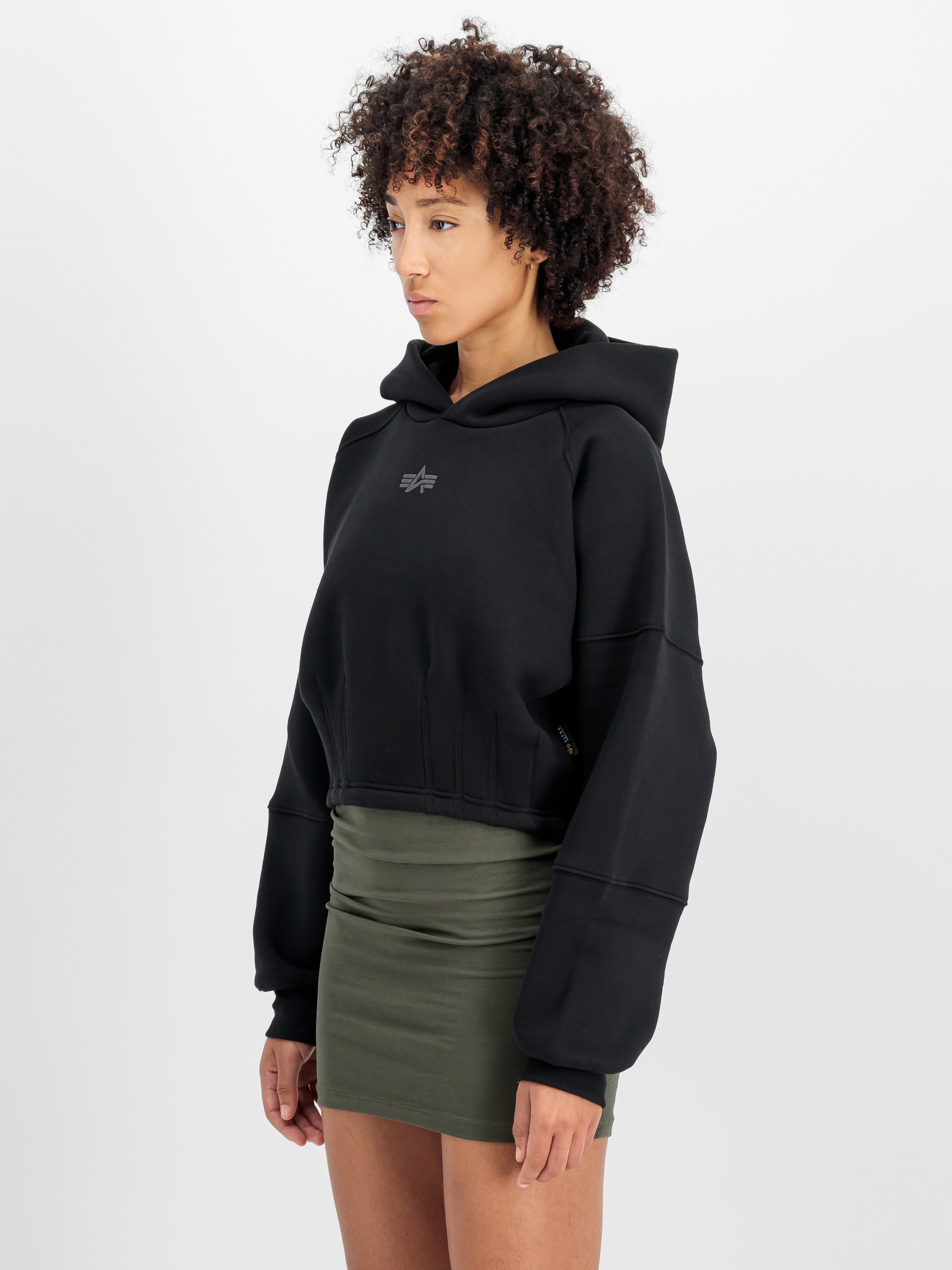 Waisted Hoodie Women-Strick & Pullover-Alpha Industries-OUTLET-ARCHIVIST-ARCHIVE-SALE