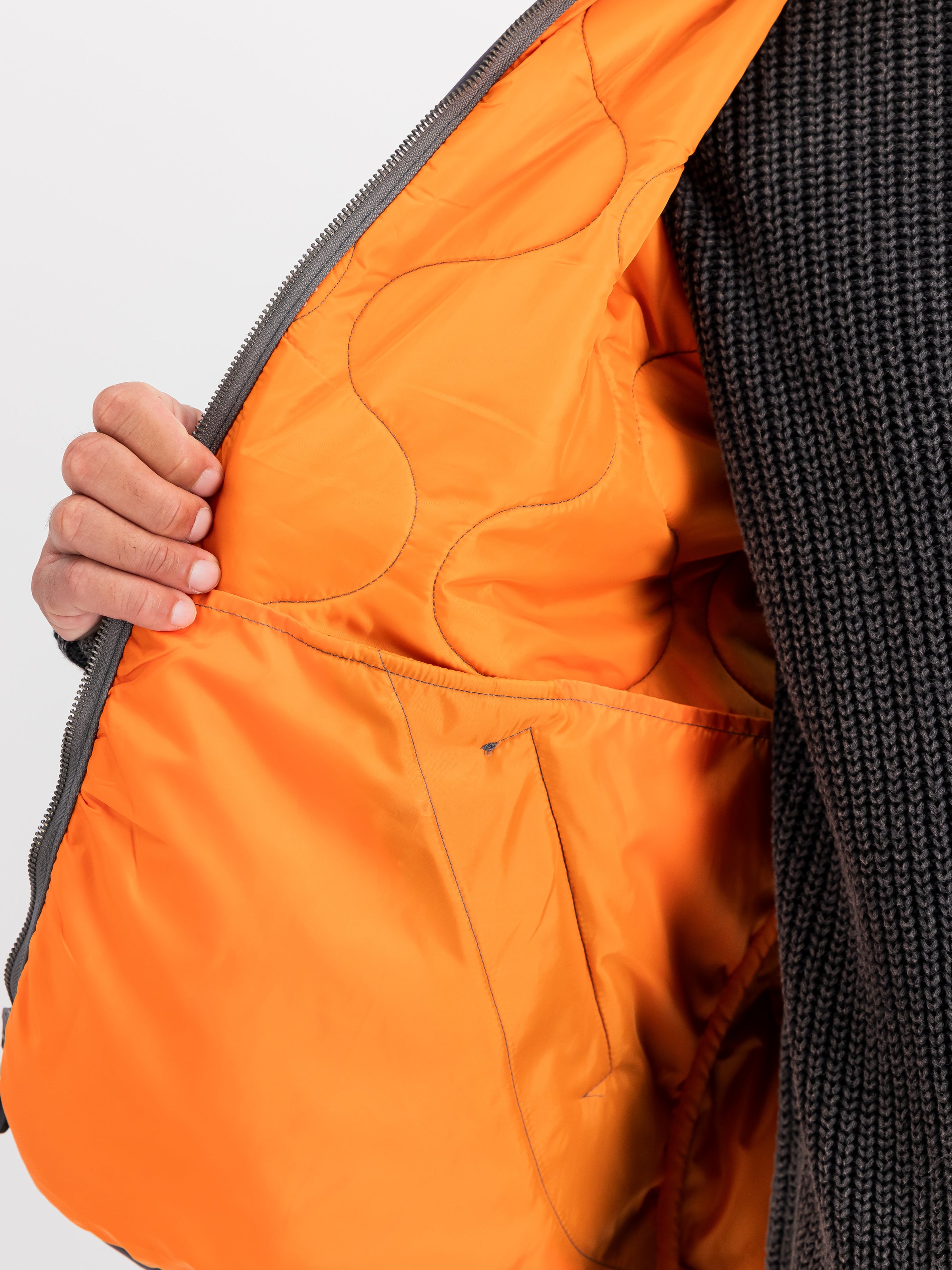 Quilted Liner Wool Outdoor Jacket