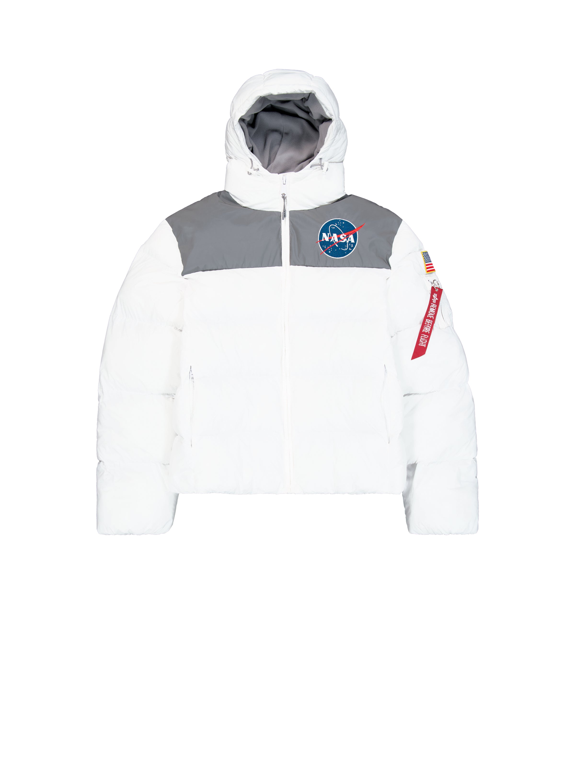 NASA Holographic Print Winter Jacket