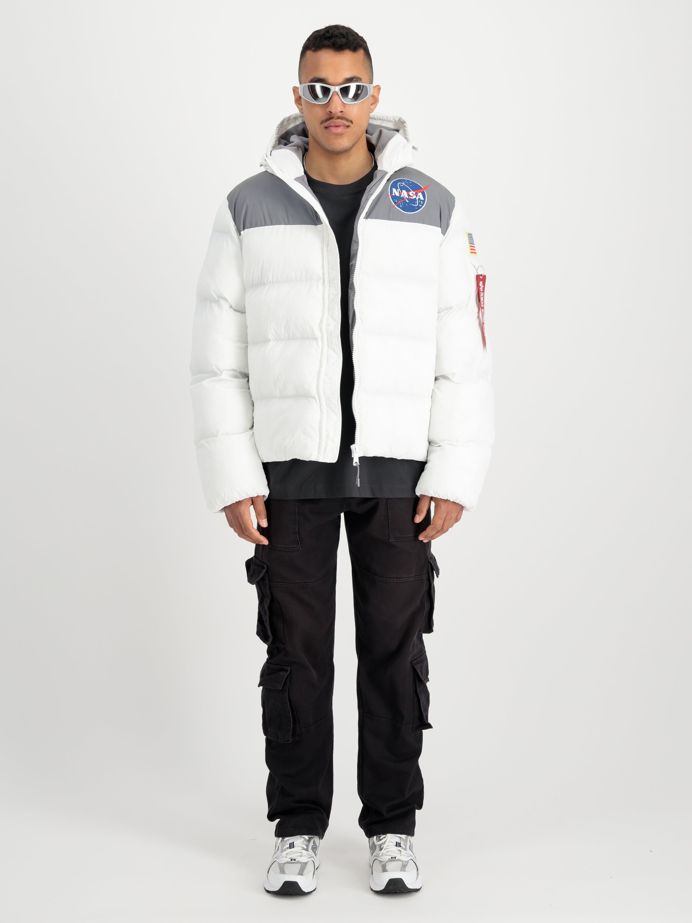 NASA Holographic Print Winter Jacket