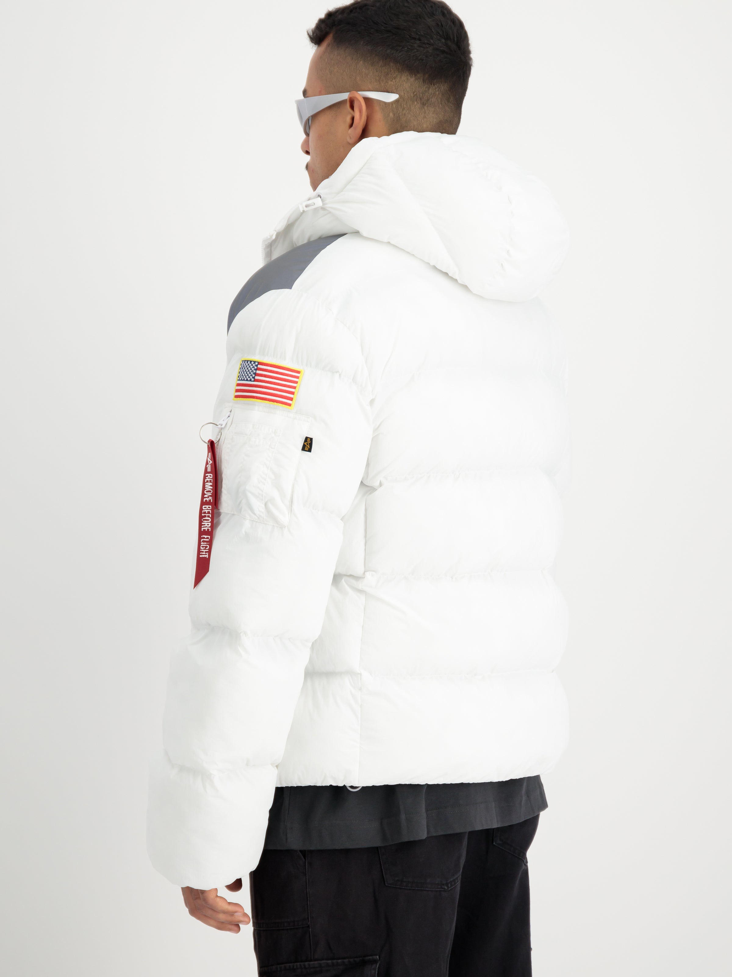 NASA Holographic Print Winter Jacket