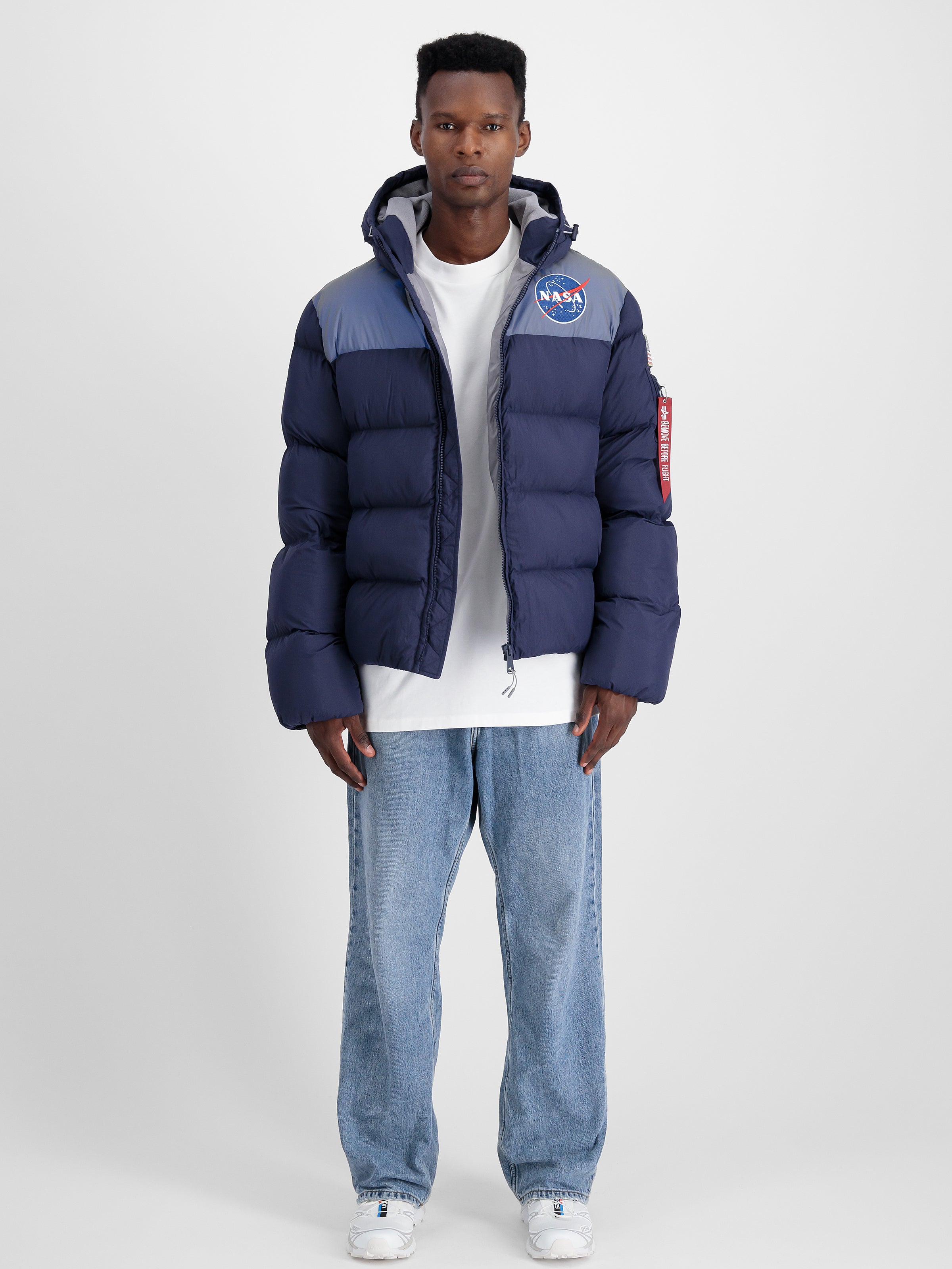 NASA Holographic Print Winter Jacket