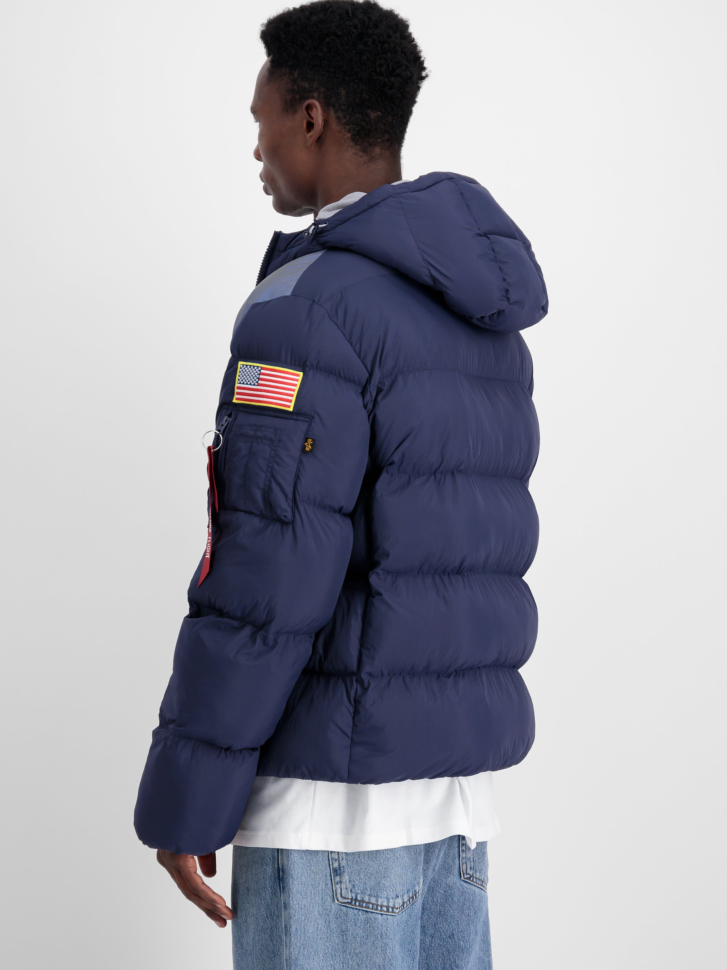 NASA Holographic Print Winter Jacket