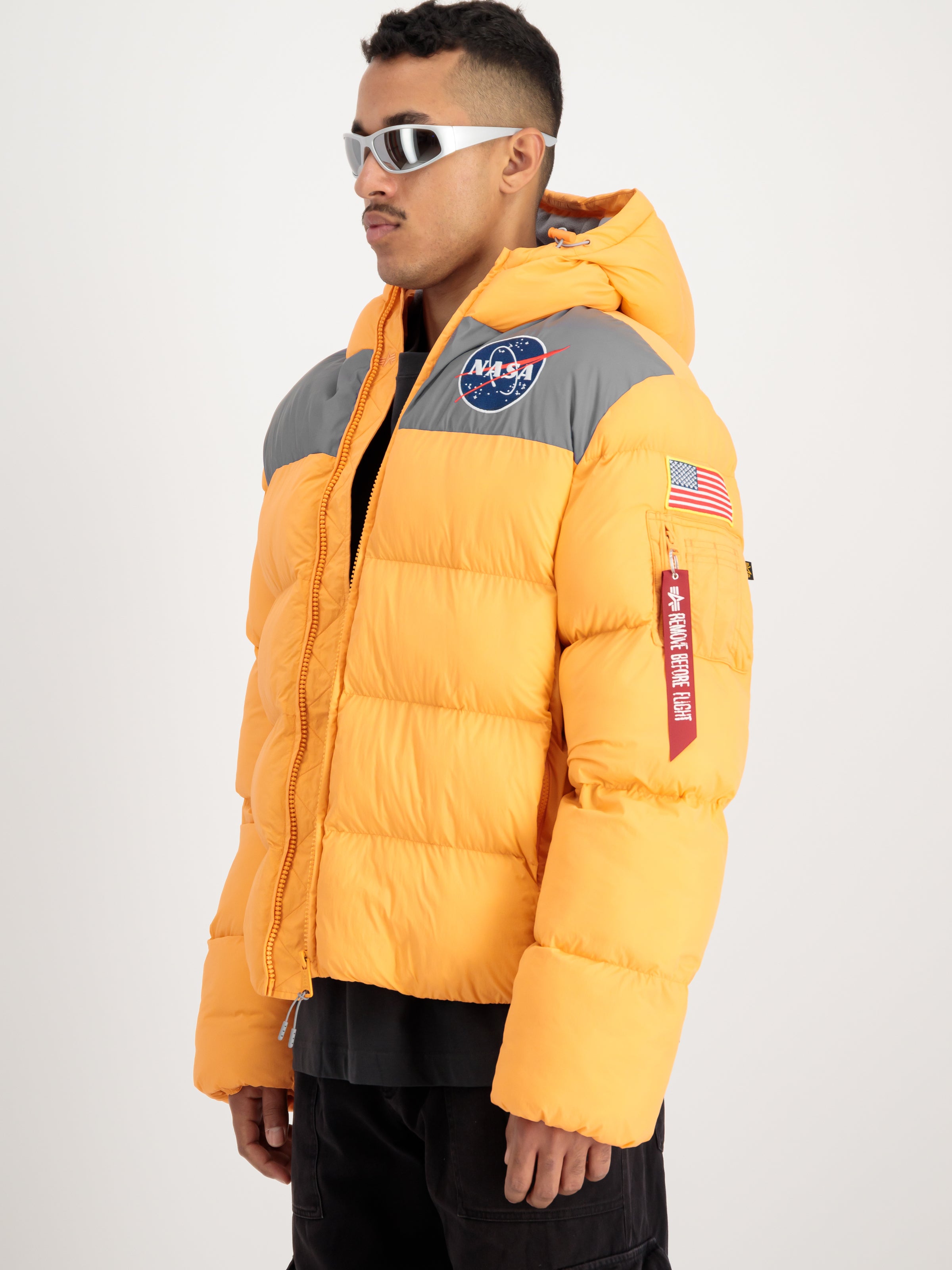 NASA Holographic Print Winter Jacket