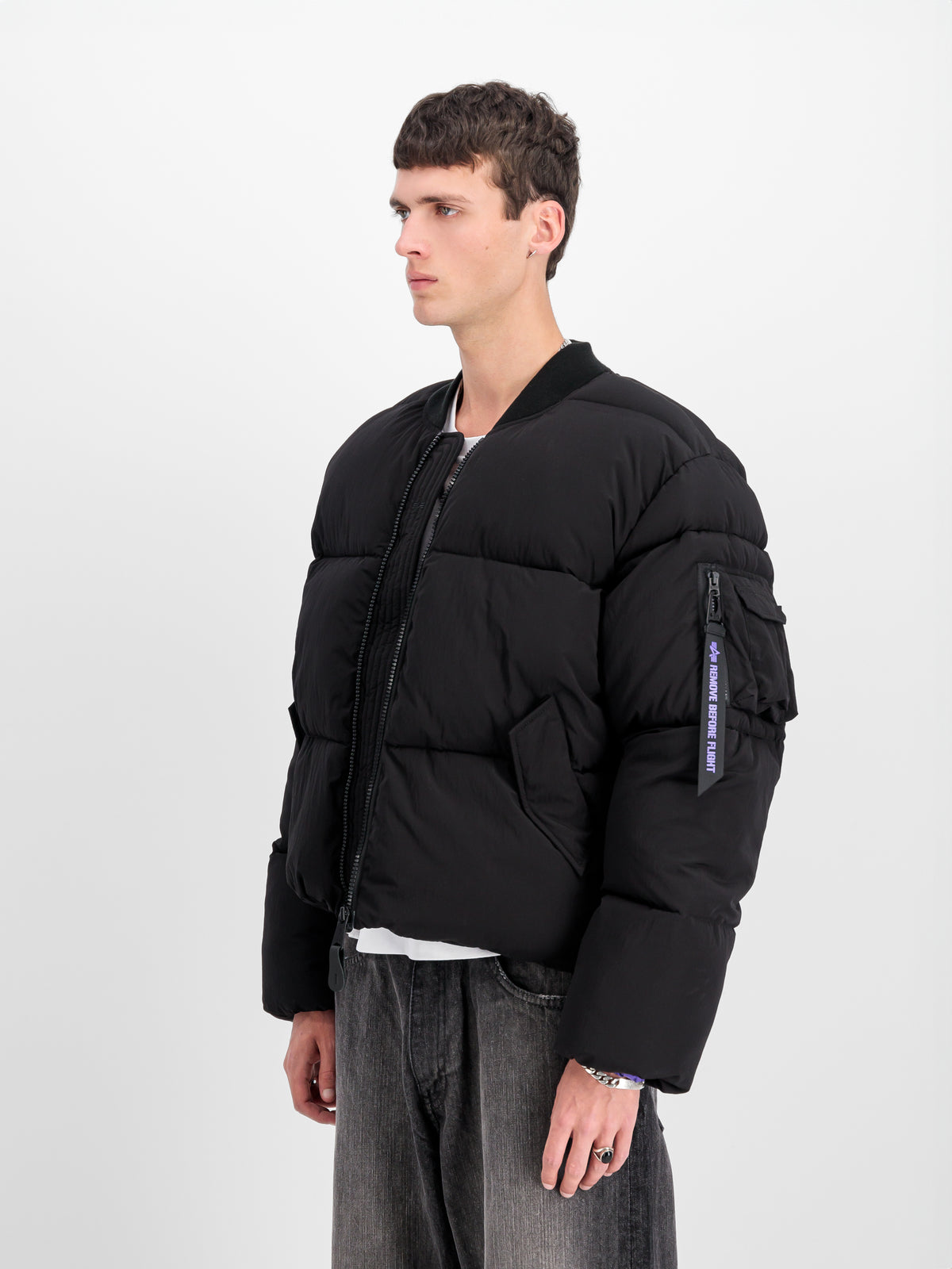 MA-1 Puffer UV Loose Bomber Jacket