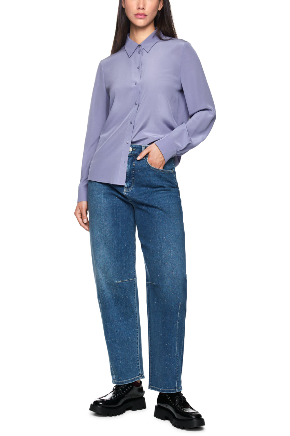 Bluse-Hemden & Blusen-Marc Cain-OUTLET-34-bluish violet-ARCHIVIST-ARCHIVE-SALE