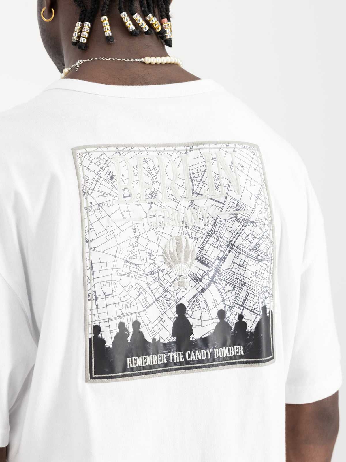Berlin Candy Bomber Backprint T-Shirt-Shirts-Alpha Industries-OUTLET-ARCHIVIST-ARCHIVE-SALE