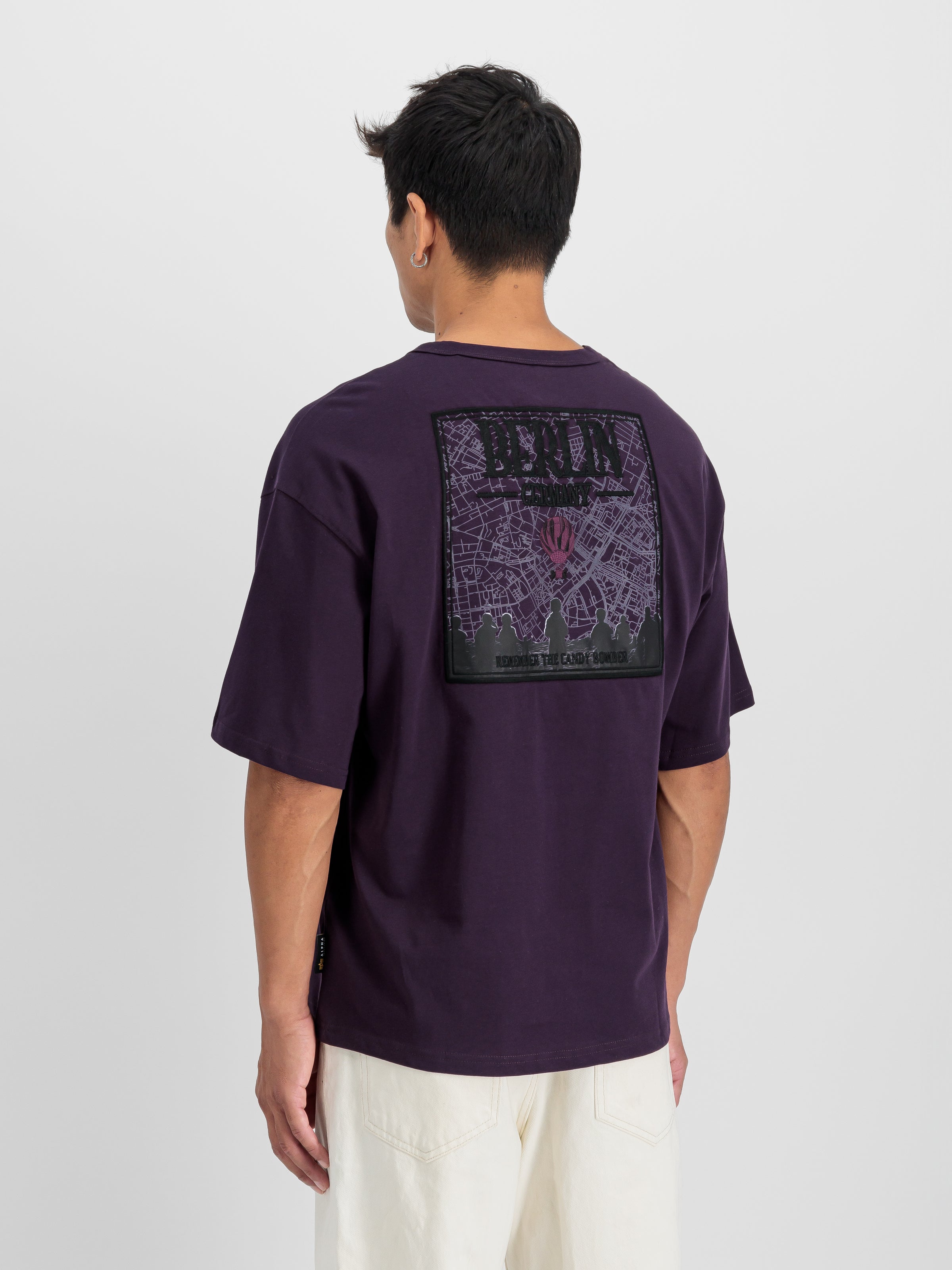 Berlin Candy Bomber Backprint T-Shirt-Shirts-Alpha Industries-OUTLET-ARCHIVIST-ARCHIVE-SALE