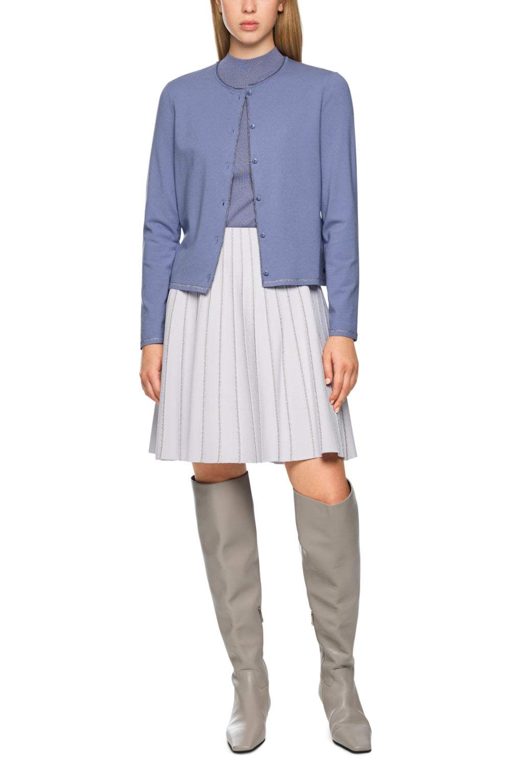 Cardigan-Strick & Pullover-Marc Cain-OUTLET-34-bluish violet-ARCHIVIST-ARCHIVE-SALE