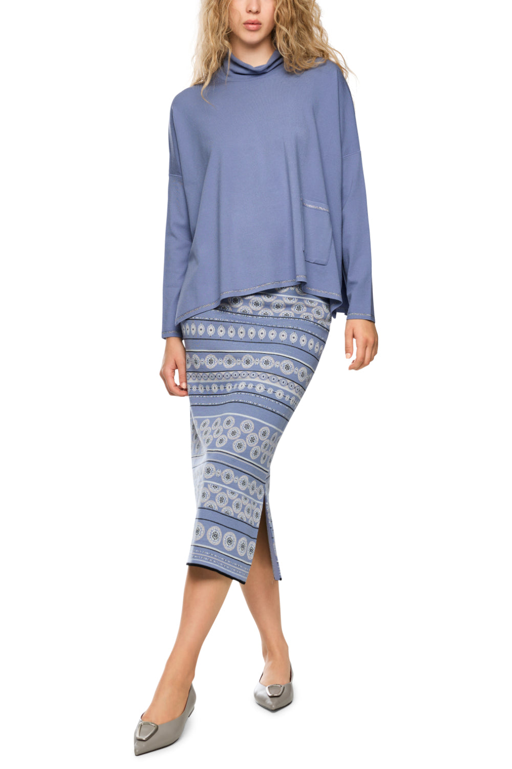 Pullover-Strick & Pullover-Marc Cain-OUTLET-40-bluish violet-ARCHIVIST-ARCHIVE-SALE