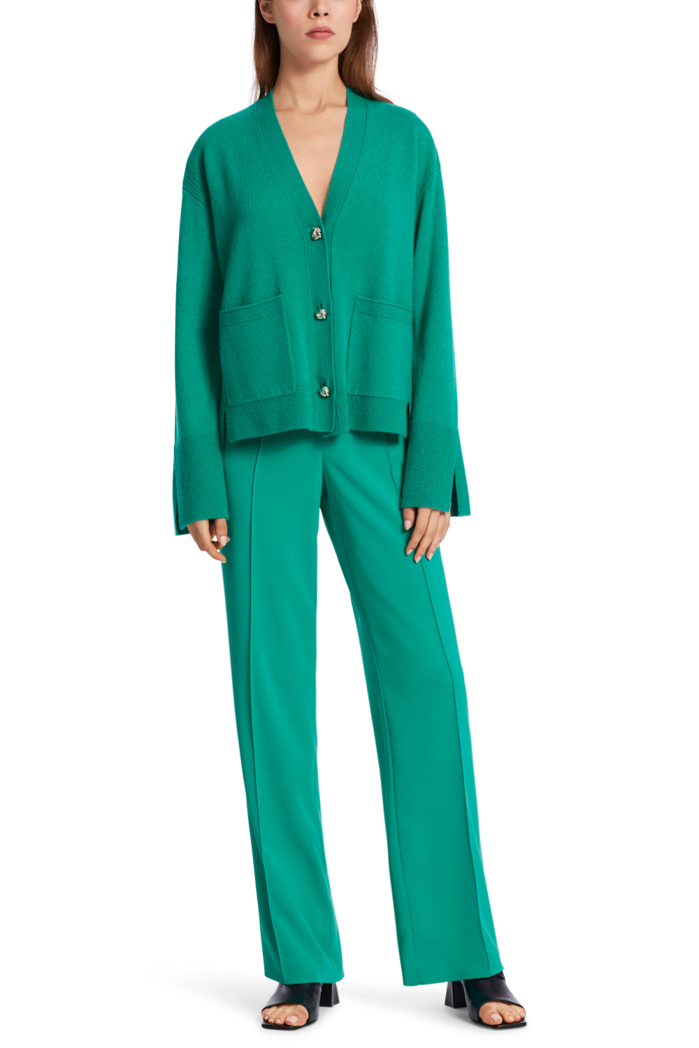 Cardigan-Strick & Pullover-Marc Cain-OUTLET-34-bright malachite-ARCHIVIST-ARCHIVE-SALE