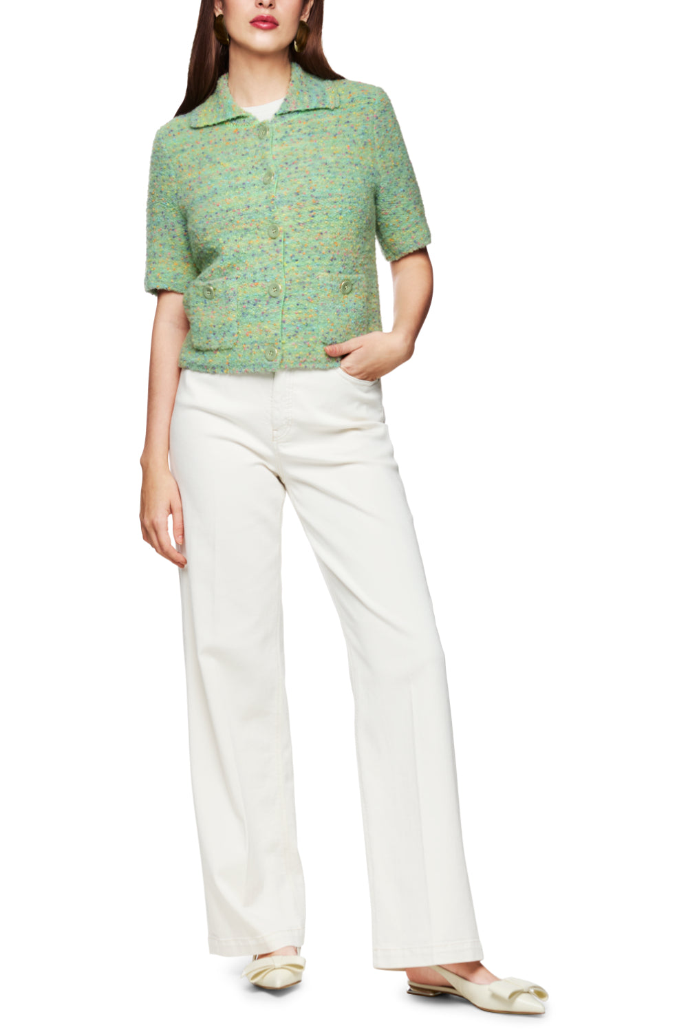Cardigan-Strick & Pullover-Marc Cain-OUTLET-34-bright apple green-ARCHIVIST-ARCHIVE-SALE