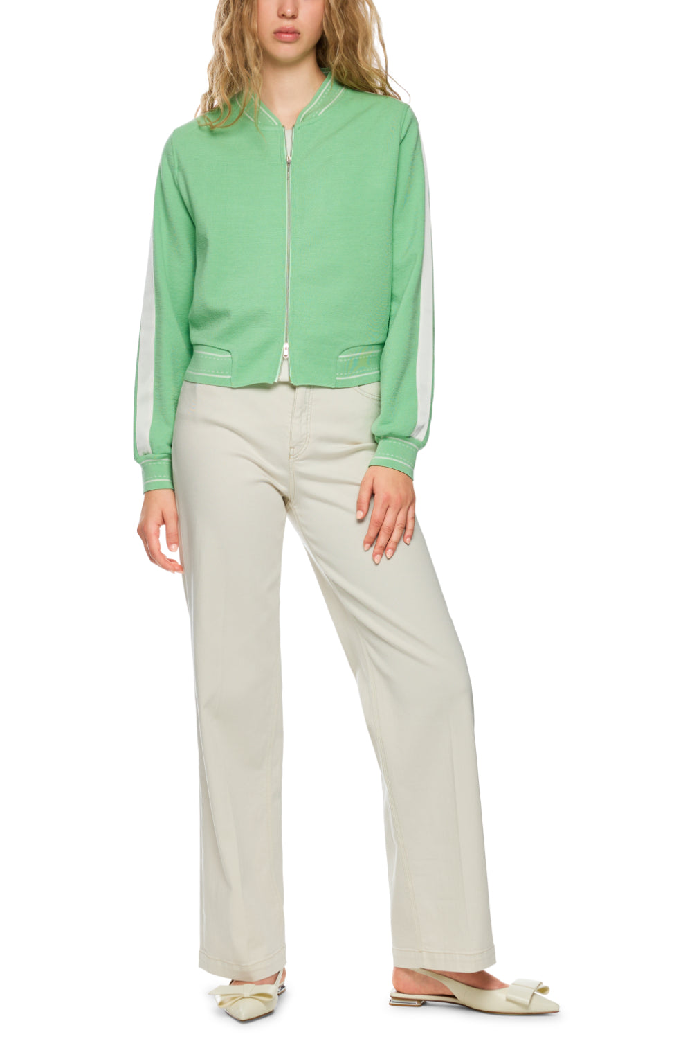 Cardigan-Strick & Pullover-Marc Cain-OUTLET-34-bright apple green-ARCHIVIST-ARCHIVE-SALE