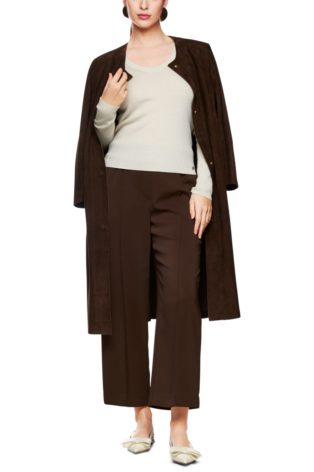 Pullover-Strick & Pullover-Marc Cain-OUTLET-42-bright ecru-ARCHIVIST-ARCHIVE-SALE
