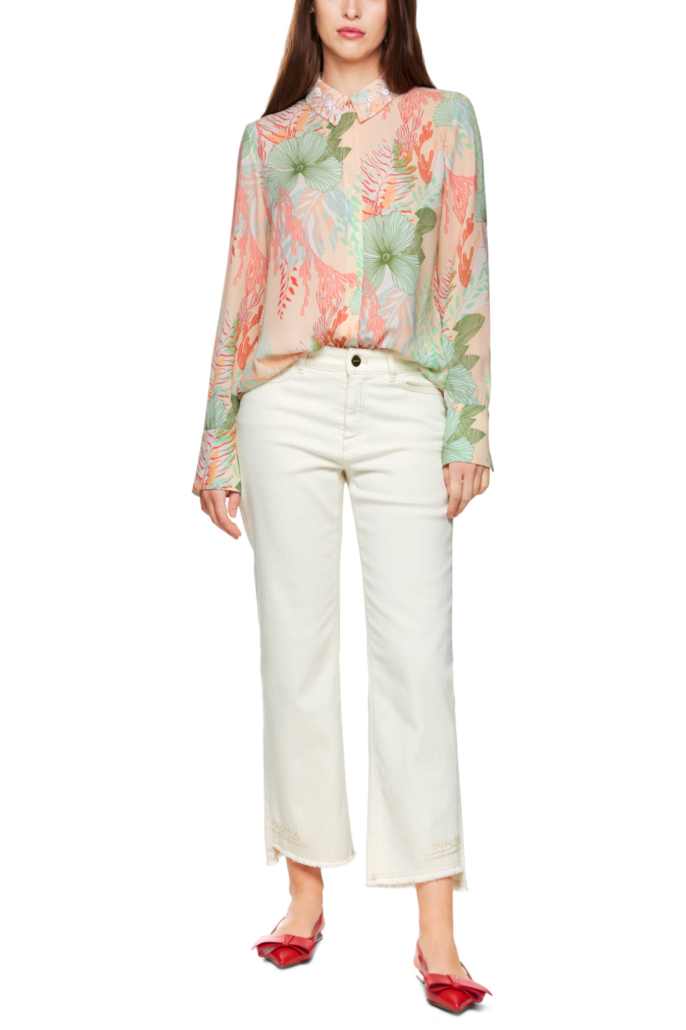 Bluse-Hemden & Blusen-Marc Cain-OUTLET-34-bright ecru-ARCHIVIST-ARCHIVE-SALE