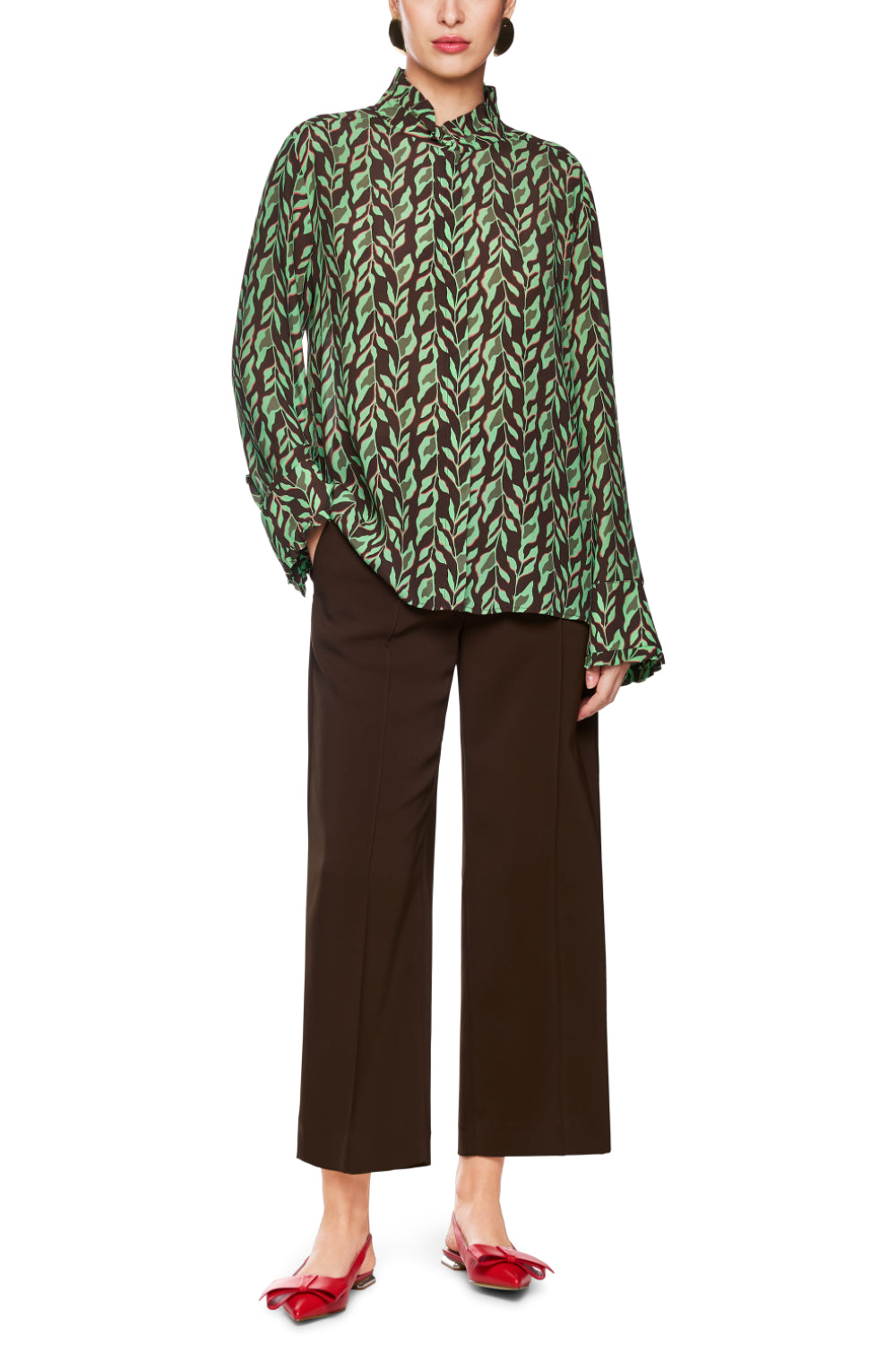 Bluse-Hemden & Blusen-Marc Cain-OUTLET-34-dark wood-ARCHIVIST-ARCHIVE-SALE