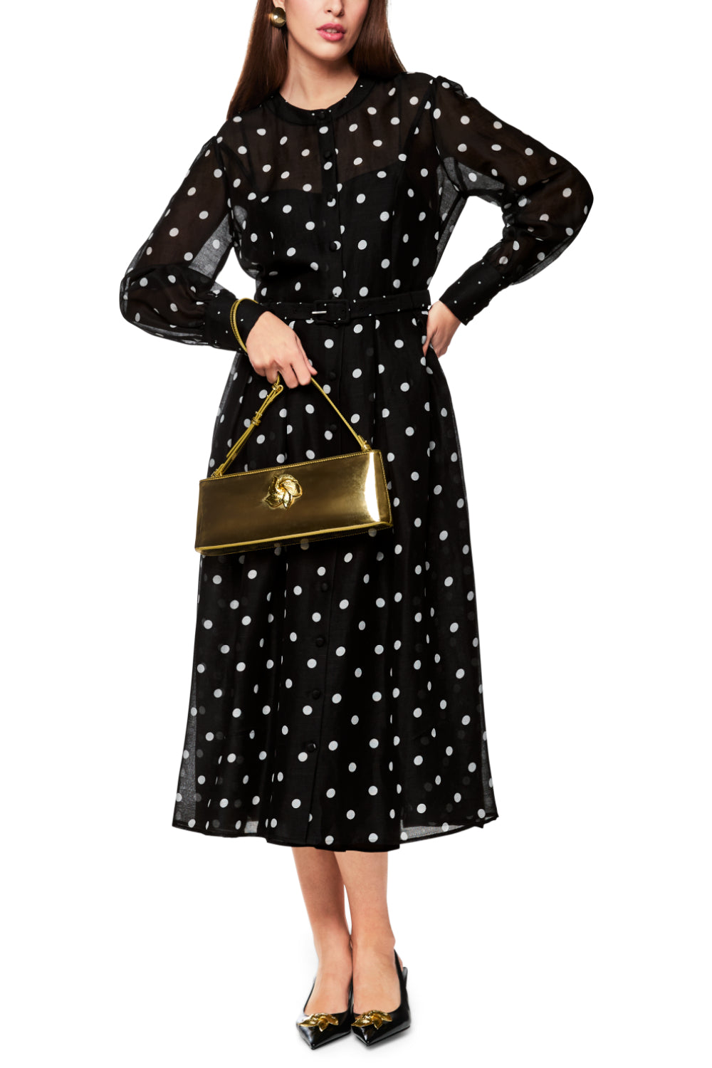 Kleid-Kleider & Röcke-Marc Cain-OUTLET-42-black and white-ARCHIVIST-ARCHIVE-SALE