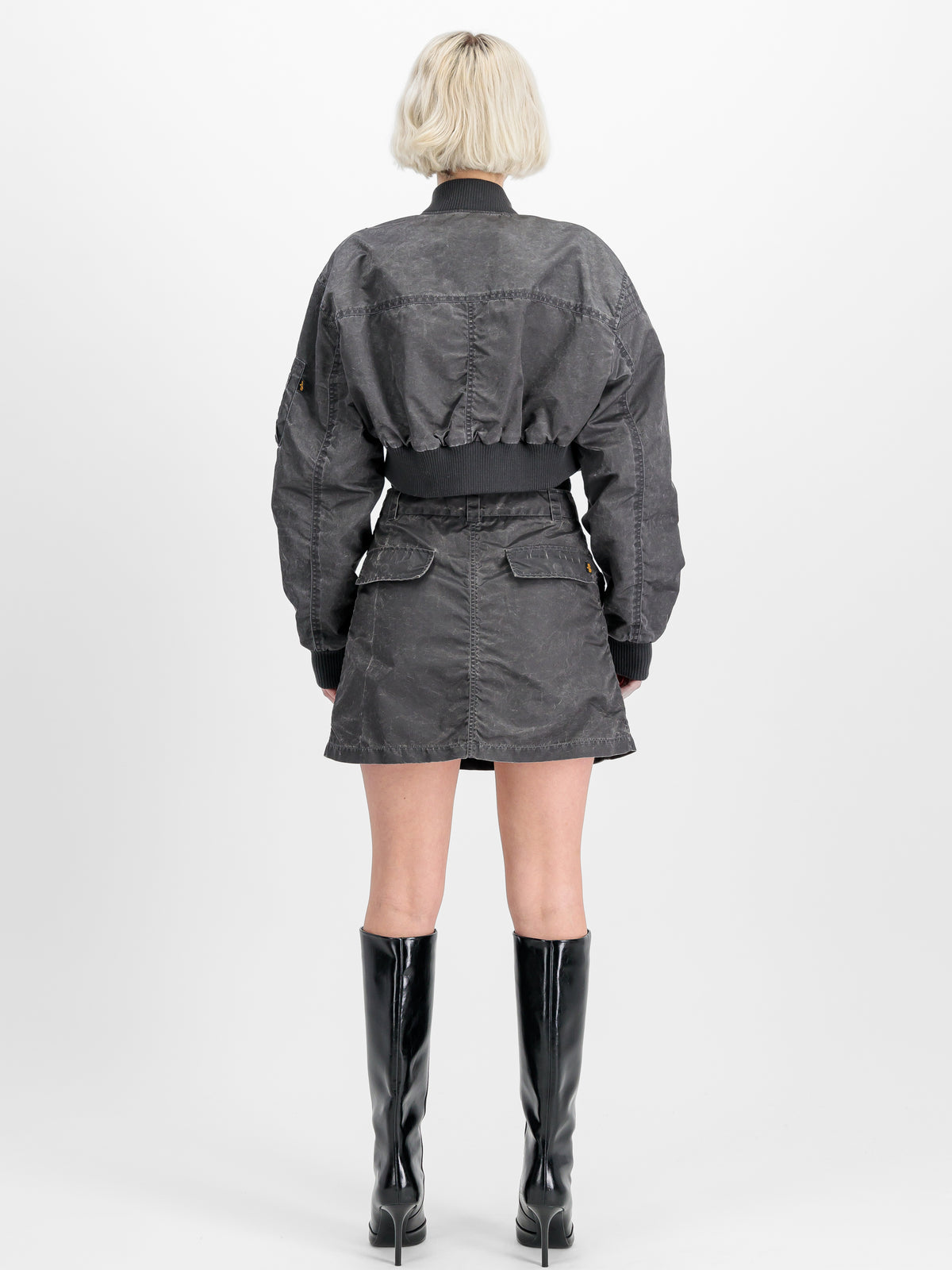 MA-1 Vintage Cropped Light Bomber Jacket Women
