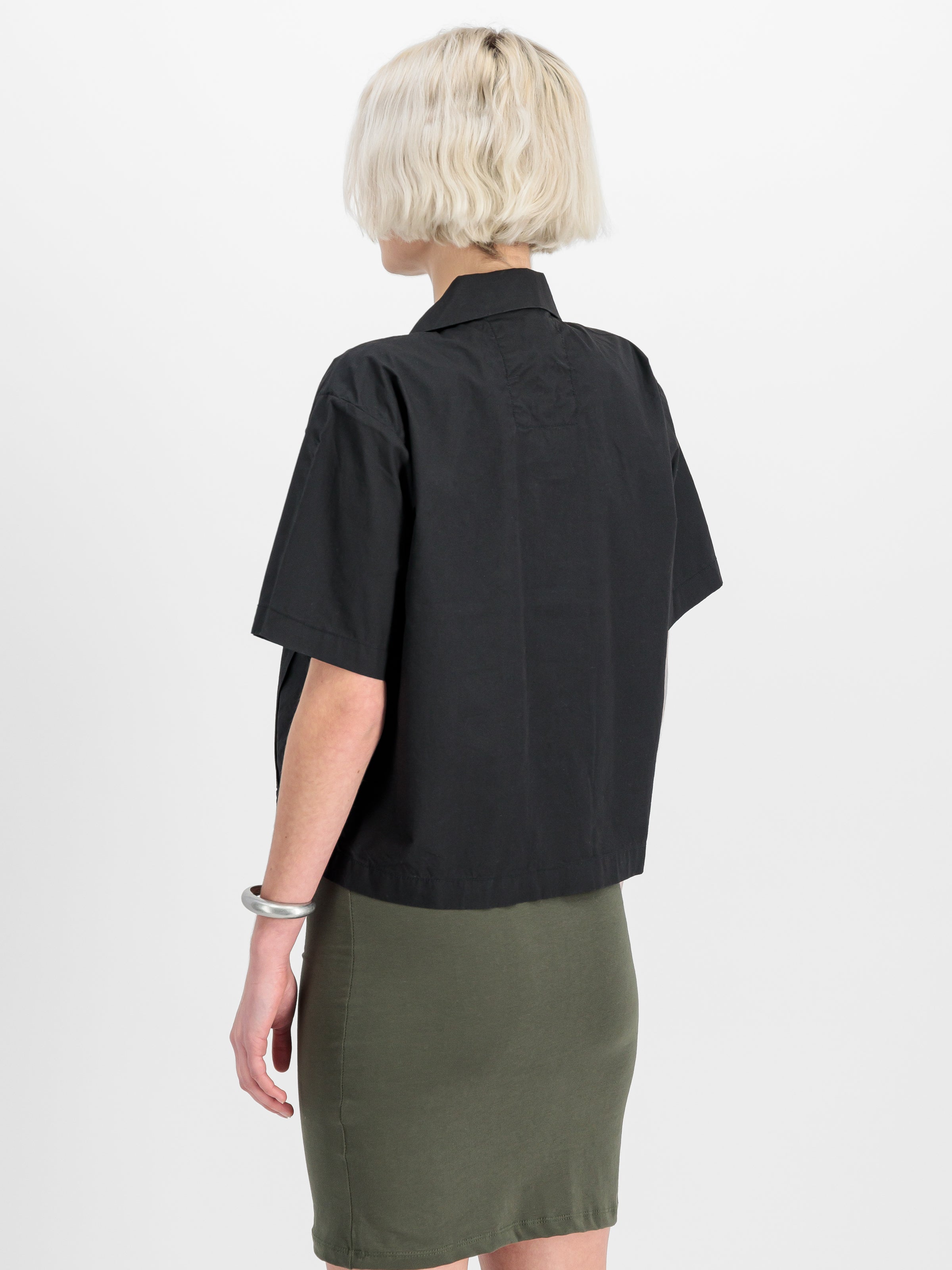 Short Sleeve Cargo Shirt Women-Shirts-Alpha Industries-OUTLET-ARCHIVIST-ARCHIVE-SALE