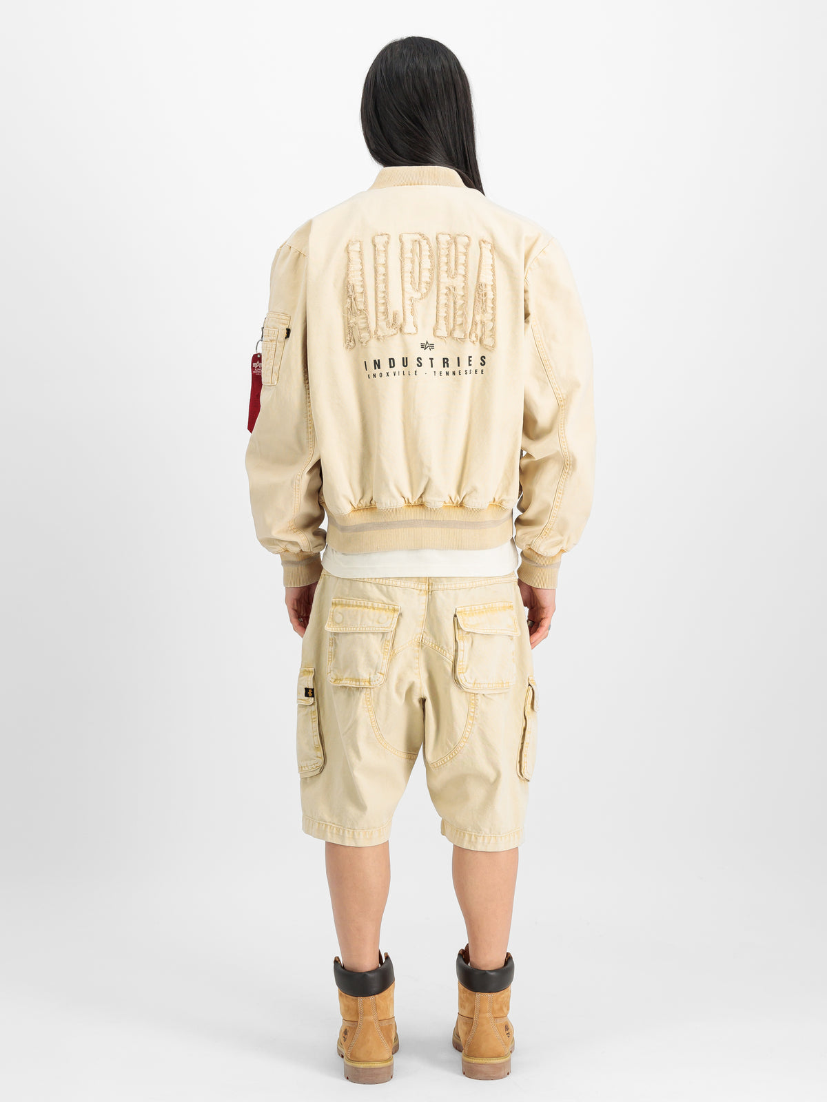 Coach Back Embroidery Light Bomber Jacket