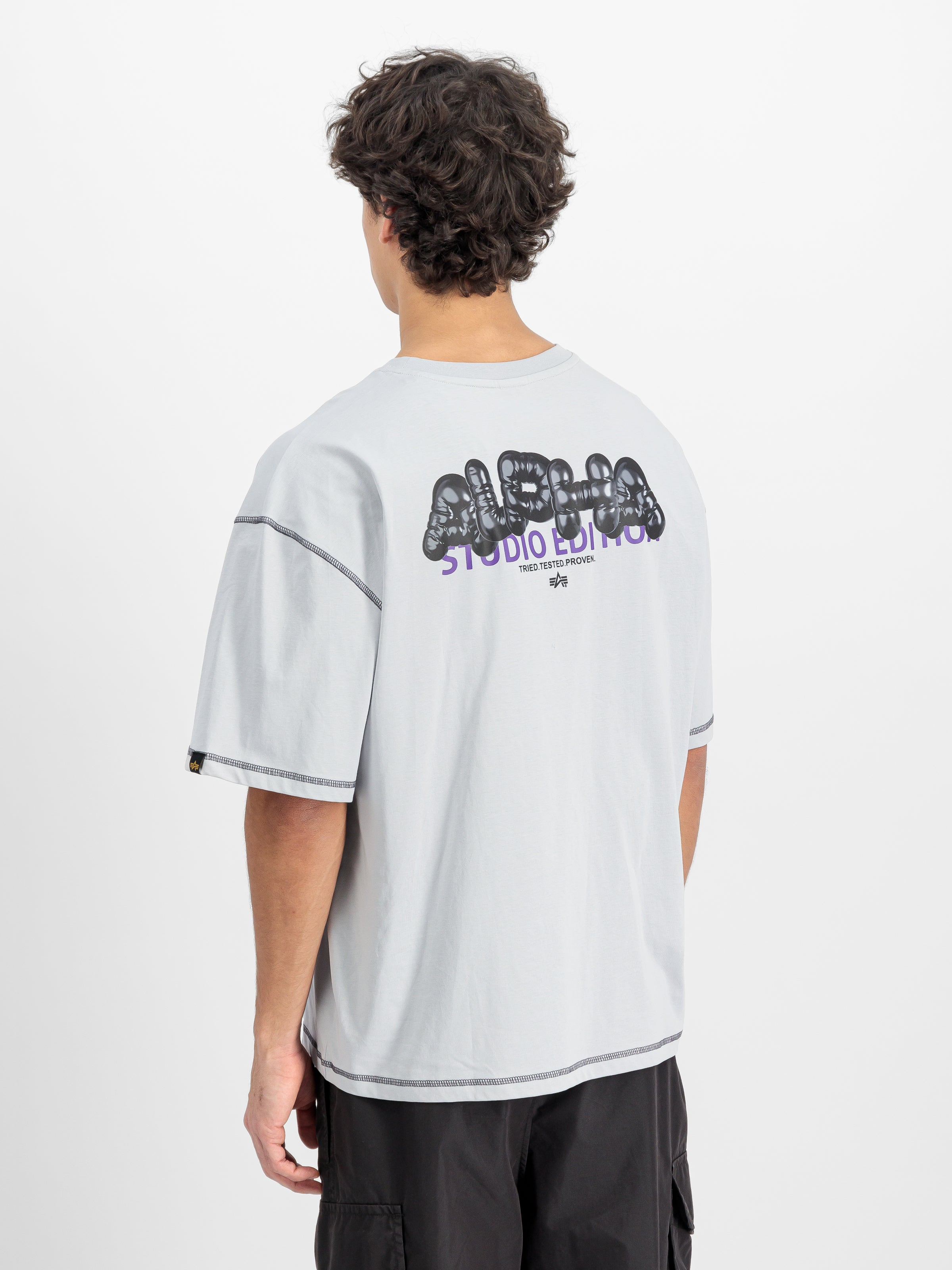 Studio Bubble Backprint T-Shirt-Shirts-Alpha Industries-OUTLET-ARCHIVIST-ARCHIVE-SALE