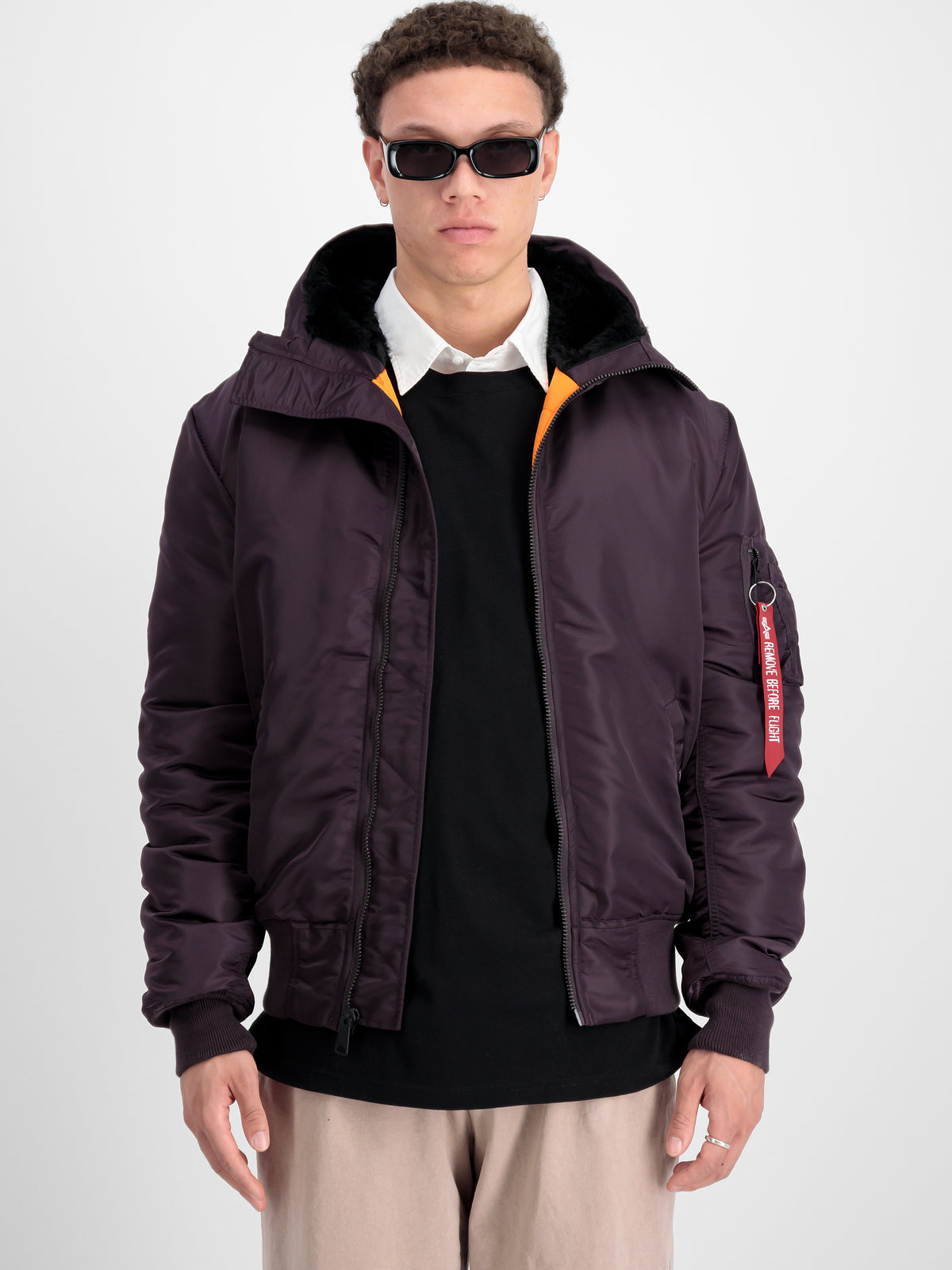MA-1 Hooded Slim Bomber Jacket