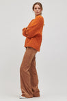 LUISA CERANO-OUTLET-SALE-V-Pullover in Cable-Struktur-Strick-by-ARCHIVIST