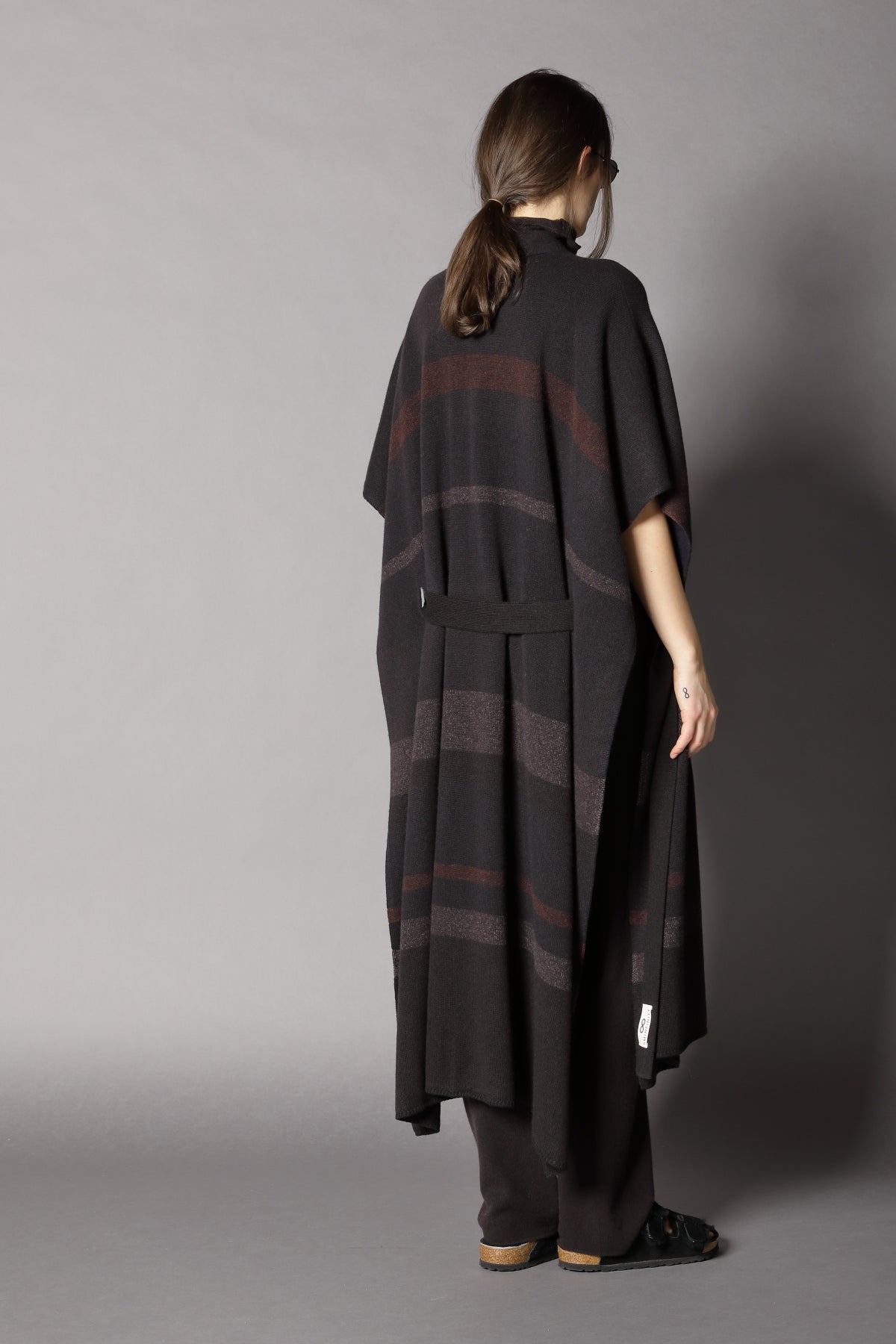 Vanisé Stripe Cape Coat