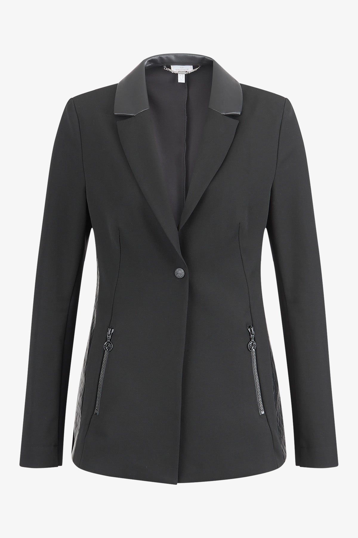 Blazer mit tiefem Reverskragen