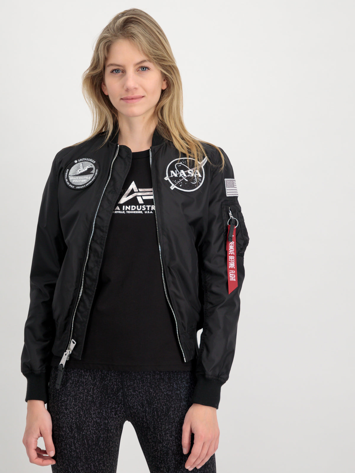 MA-1 TT NASA Reversible Women Bomber Jacket
