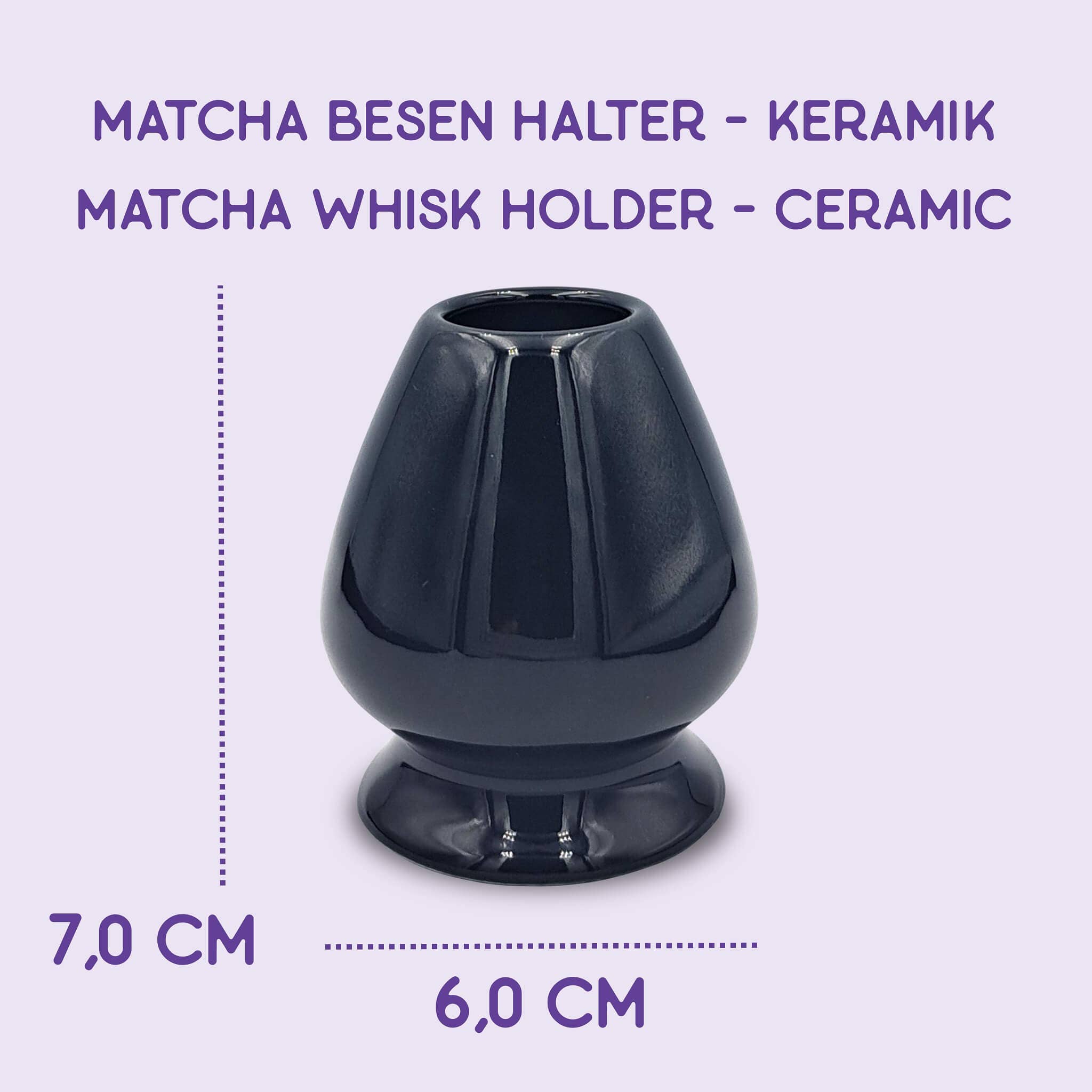 Verdancia-Matcha Besen Halter Kusenaoshi Schwarz aus Keramik-Matchabesen-Black-Deal-Outlet-by-ARCHIVIST