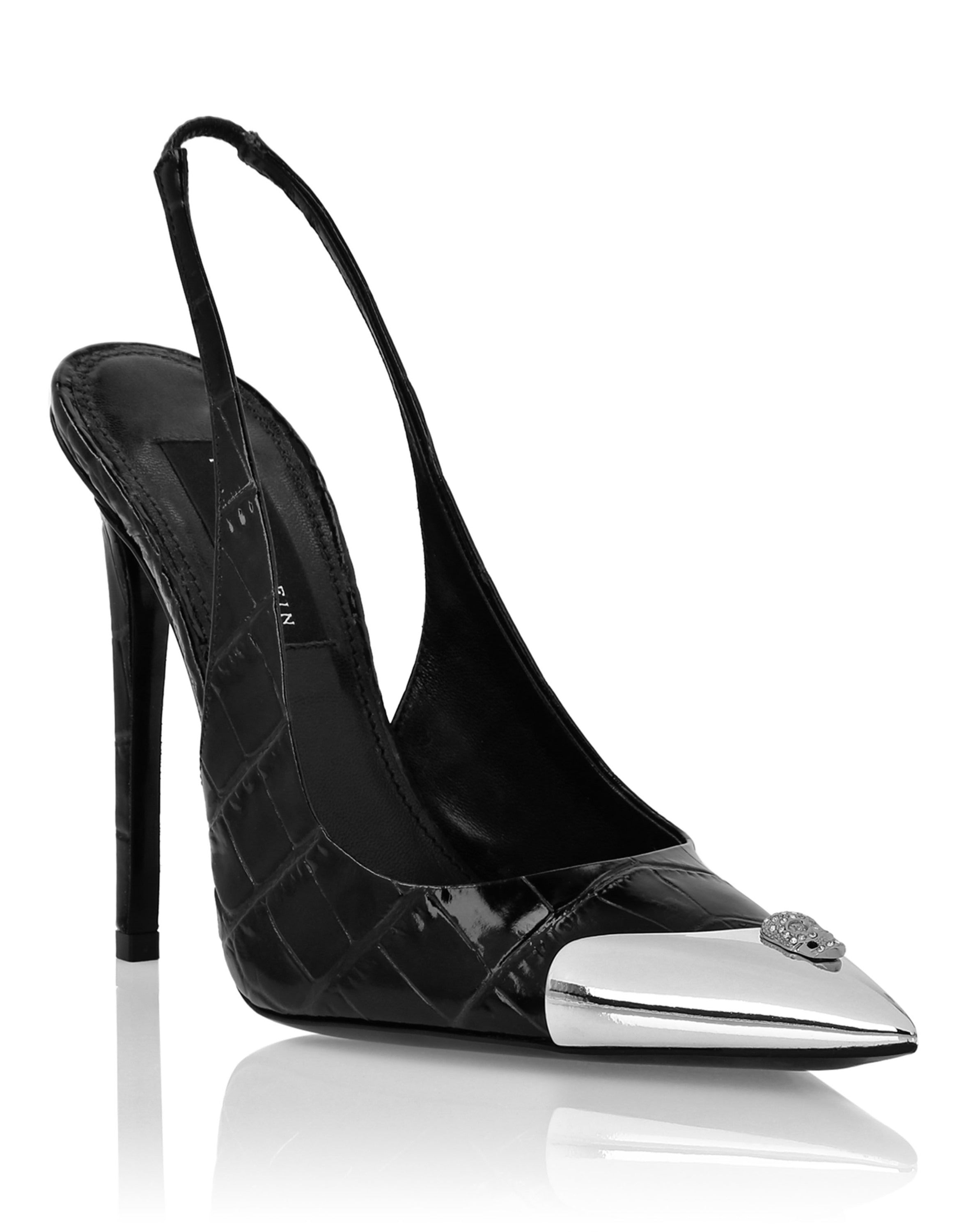 Slingback shoes SKULL