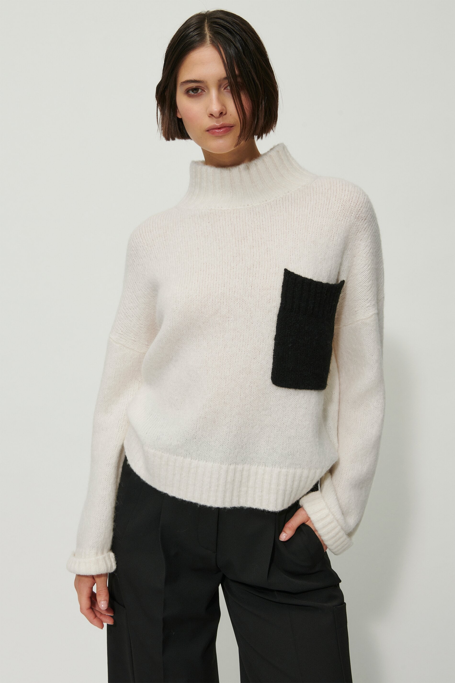 Turtleneck aus Woll-Mix