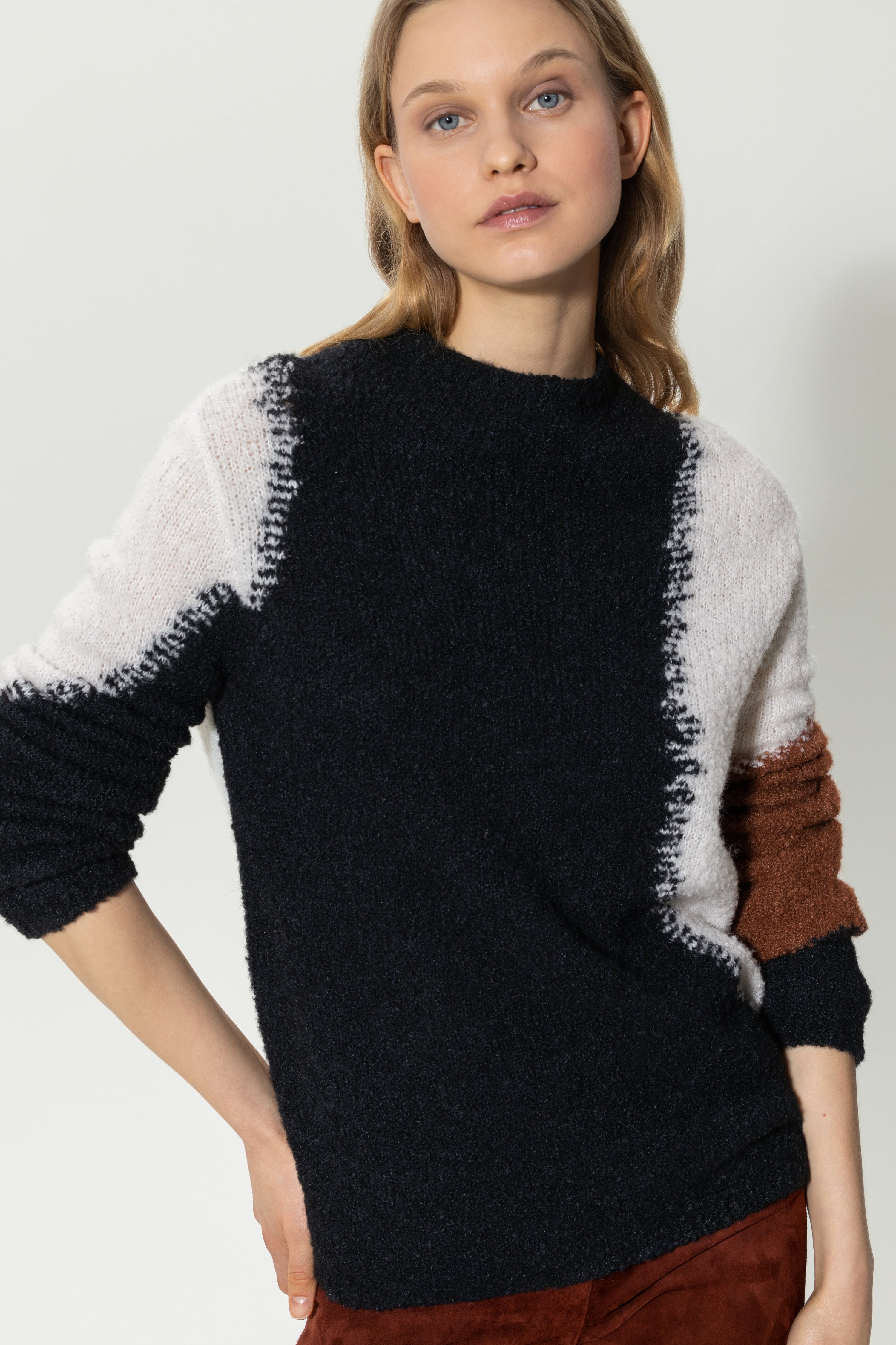 Bouclé-Turtleneck-Pullover-Strick & Pullover-Luisa Cerano-IM-SALE-ARCHIVIST