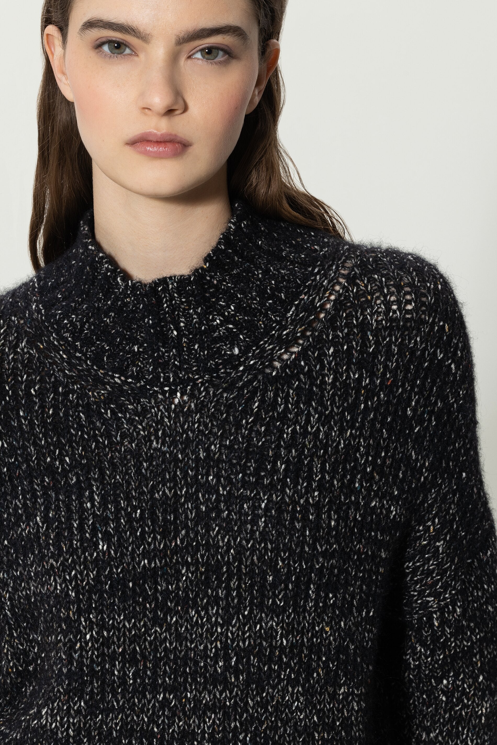 Pullover aus Fancy-Tweed