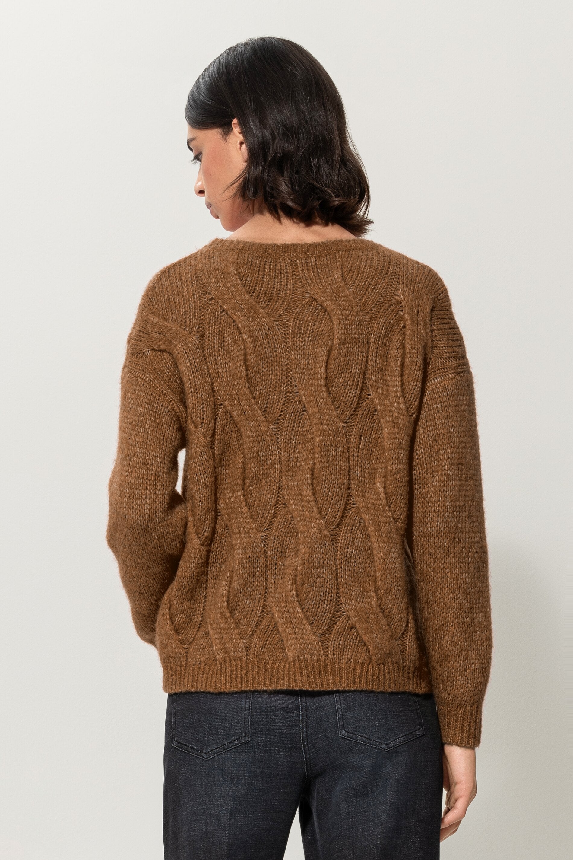 Pullover mit Zopfmuster