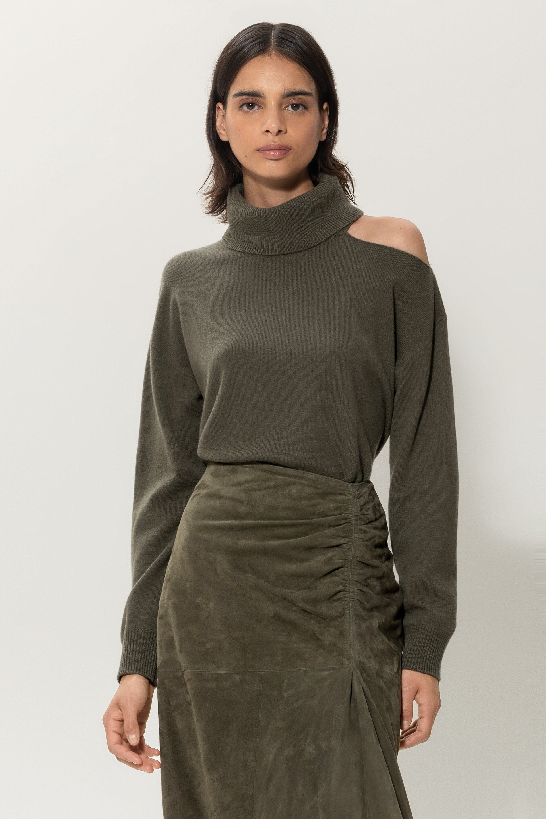 Cut-Out-Pulli aus Kaschmir-Mix