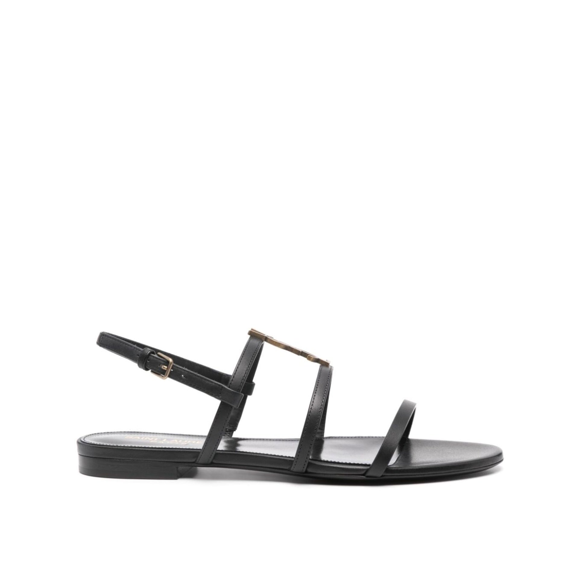 Saint Laurent New Cassandra Flat Sandals