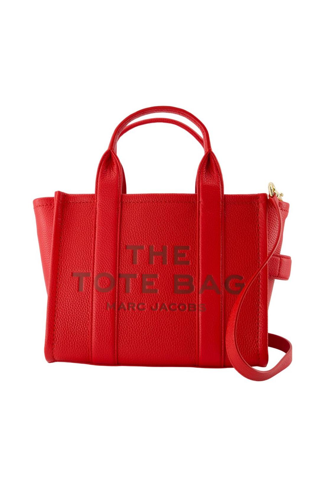 Marc Jacobs-The Small Tote - Marc Jacobs - Leder - Rot-Taschen-Black-Deal-Outlet-by-ARCHIVIST