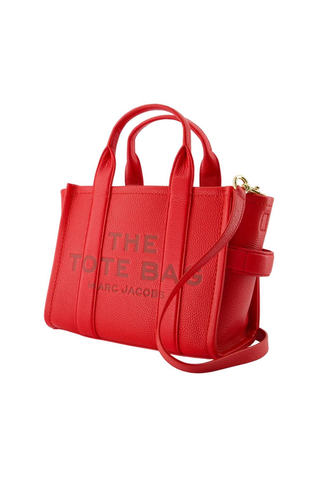 Marc Jacobs-The Small Tote - Marc Jacobs - Leder - Rot-Taschen-Black-Deal-Outlet-by-ARCHIVIST