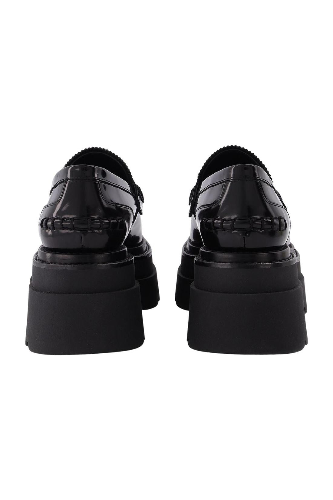 Alexander Wang-Carter Platform 75 Mokassins aus schwarzem Leder-schuhe / flache-schuhe-Black-Deal-Outlet-by-ARCHIVIST